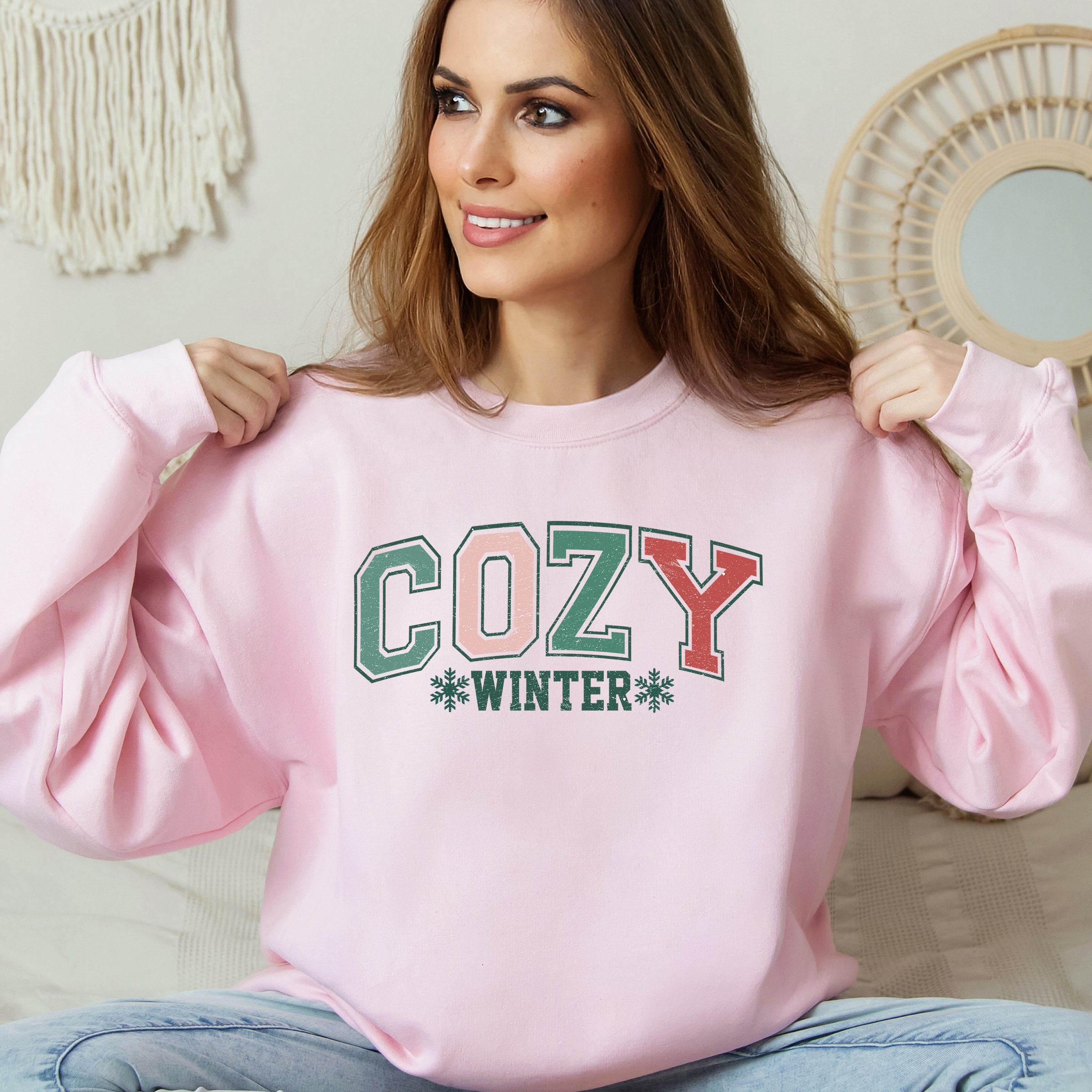 Cozy Winter Varsity | Sweatshirt