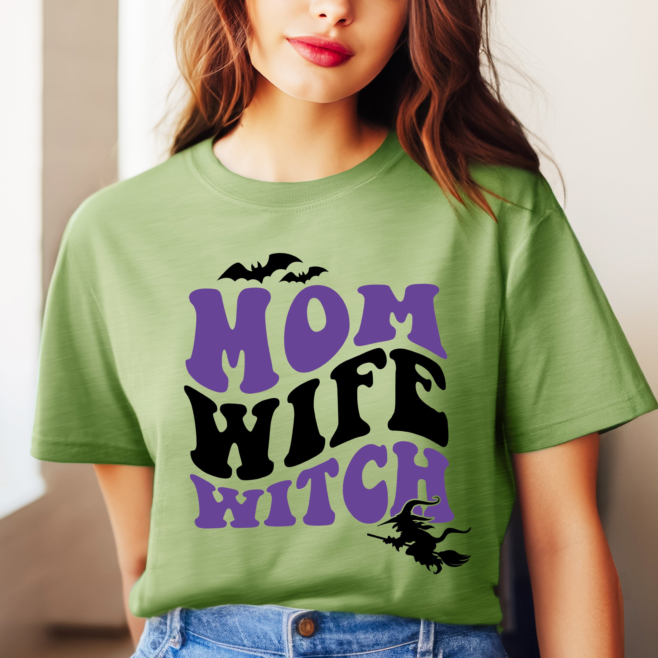 Mom Witch Wife Colorful | Short Sleeve Graphic Tee