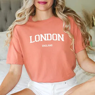 London England Varsity | Garment Dyed Tee