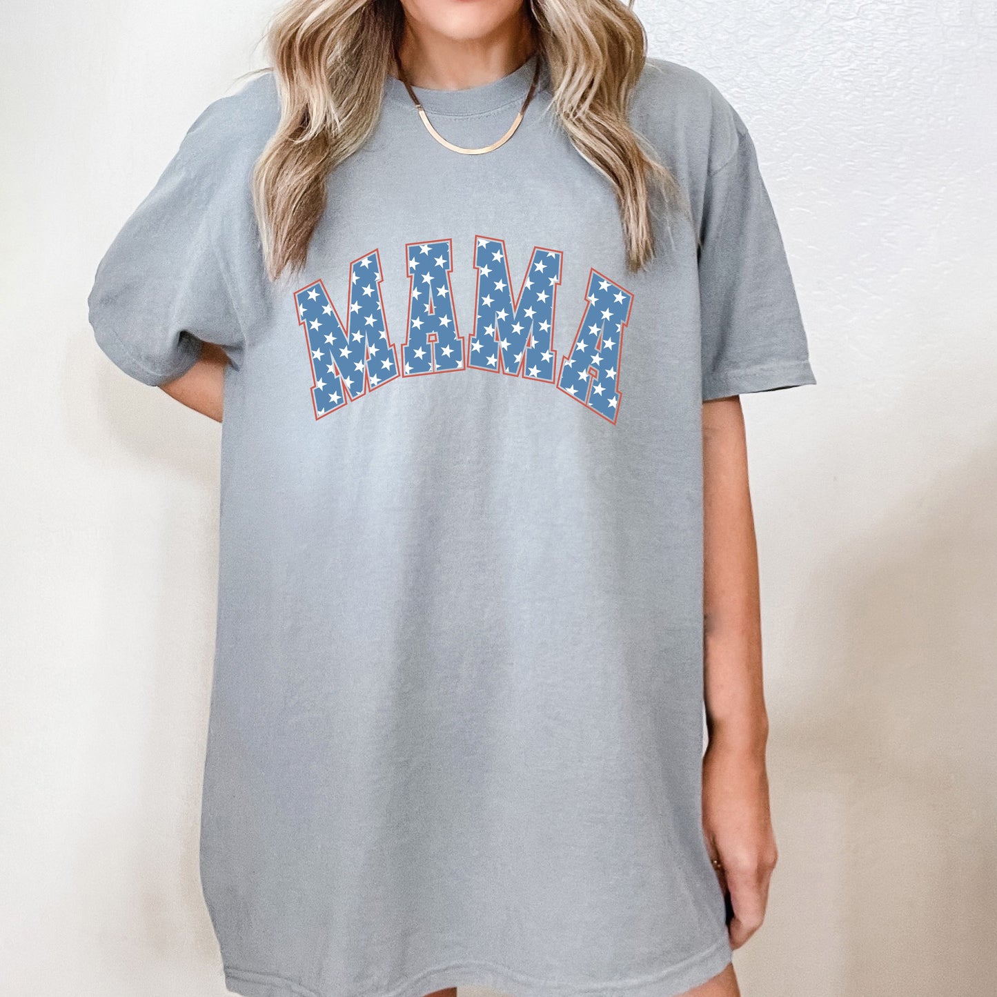 Retro Mama Stars | Garment Dyed Short Sleeve Tee