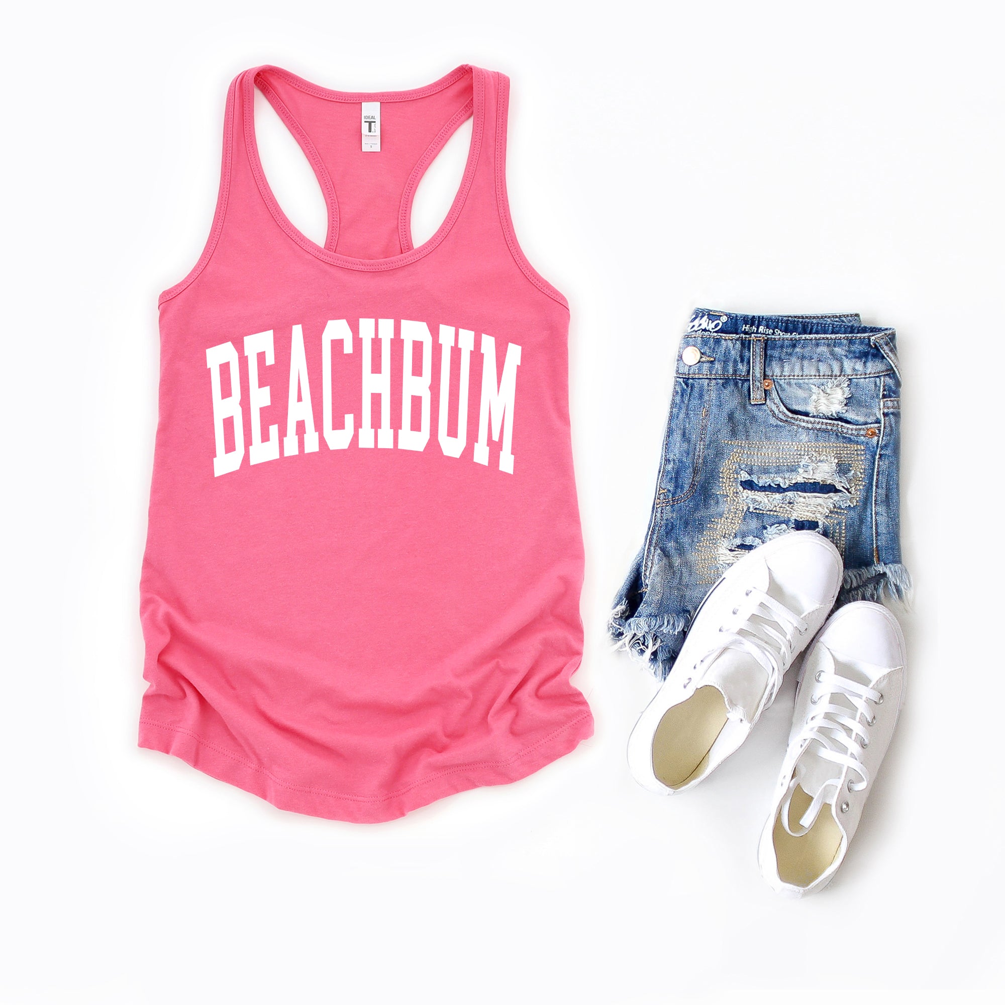 Beach Bum Curved | Racerback Tank