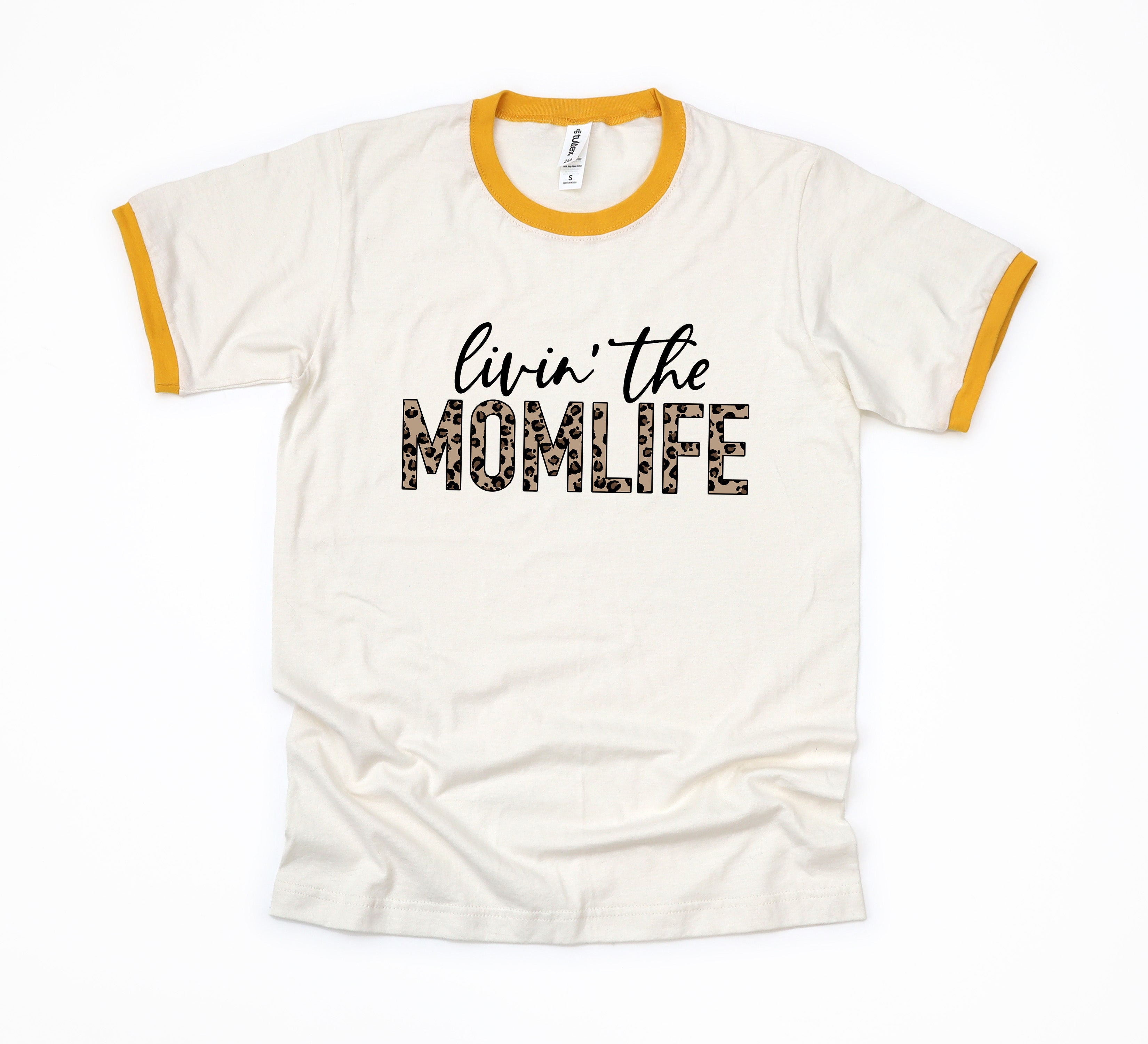 Livin' the Mom Life Leopard | Ringer Tee