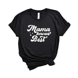 Mama Knows Best Stars | Short Sleeve Crew Neck