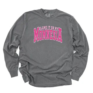 Momnesia Varsity | Garment Dyed Long Sleeve