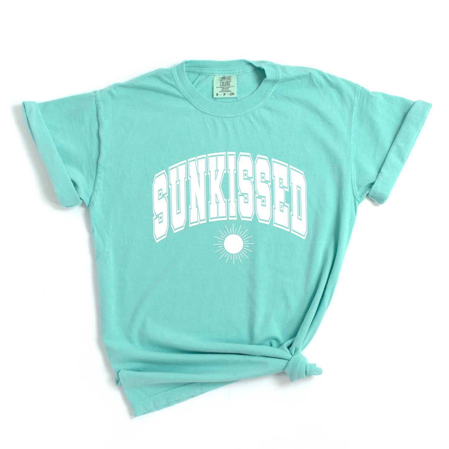 Sunkissed Varsity Sun | Garment Dyed Short Sleeve Tee