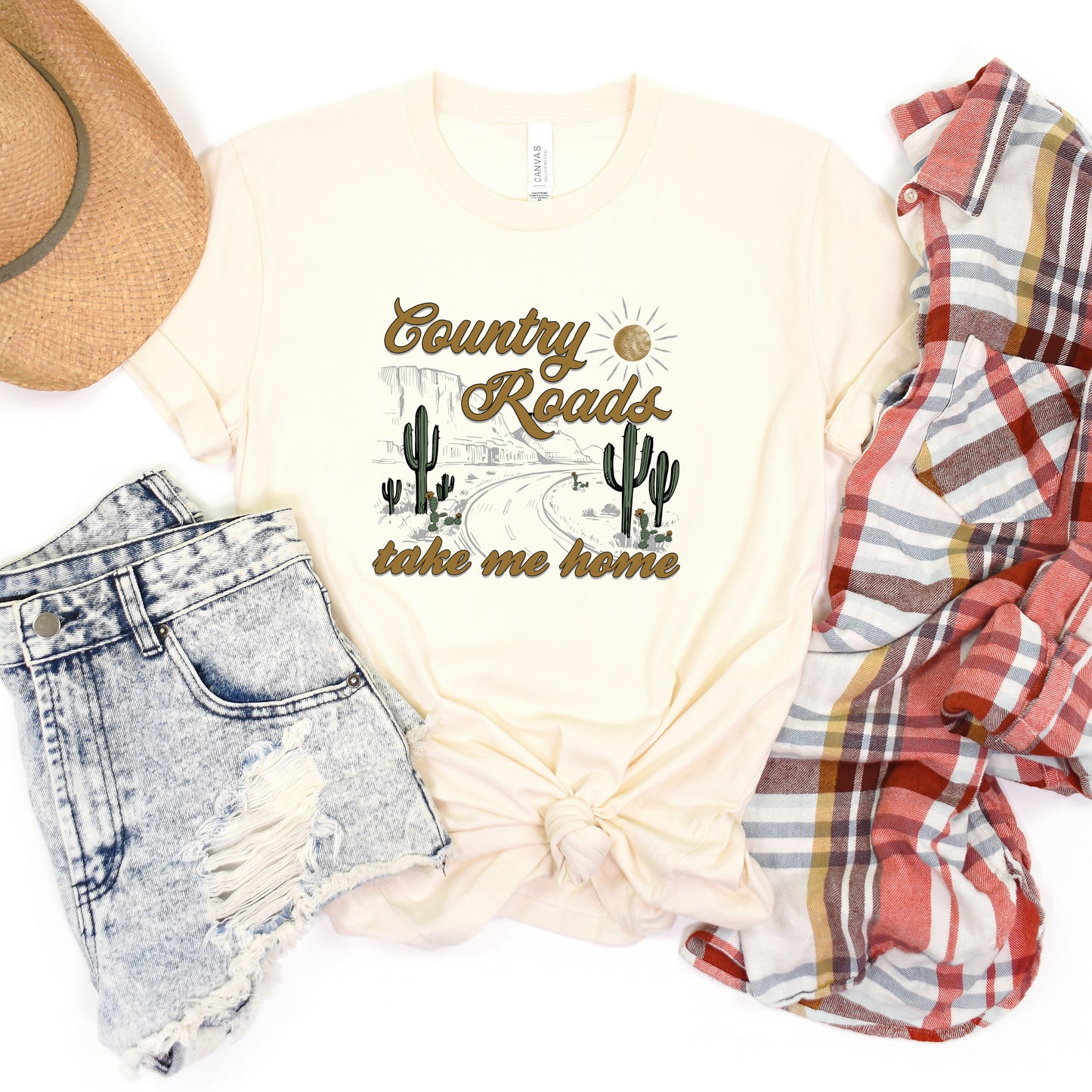 Country Roads Desert | Short Sleeve Graphic Tee