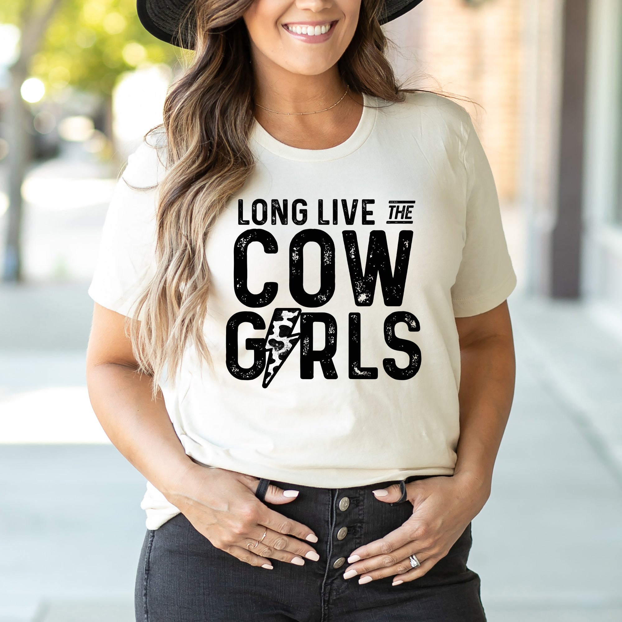 Long Live Cowgirls Lightning Bolt | Short Sleeve Crew Neck