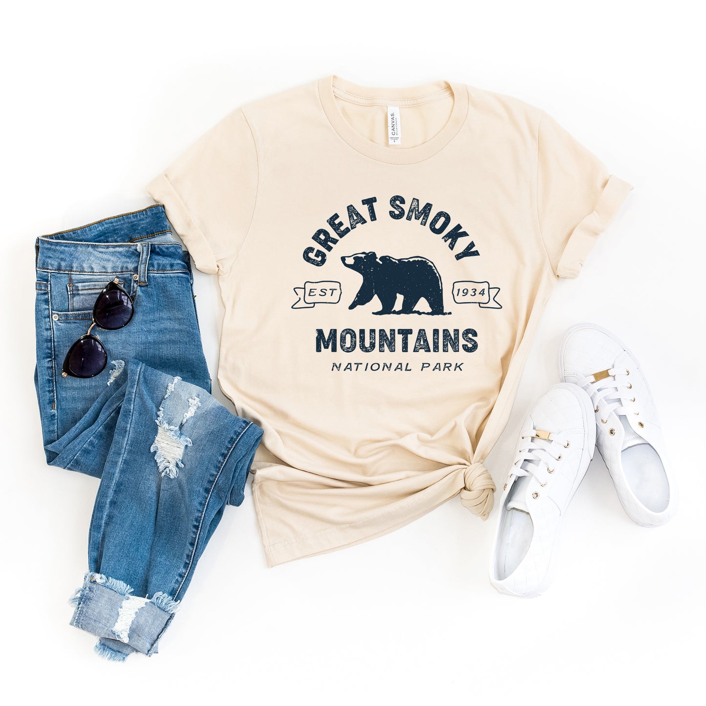 Vintage Great Smoky Mountains National Park | Short Sleeve Graphic Tee