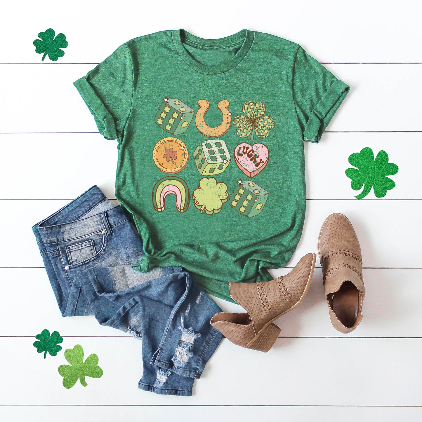 St. Patrick's Charm Chart | Short Sleeve Crewneck