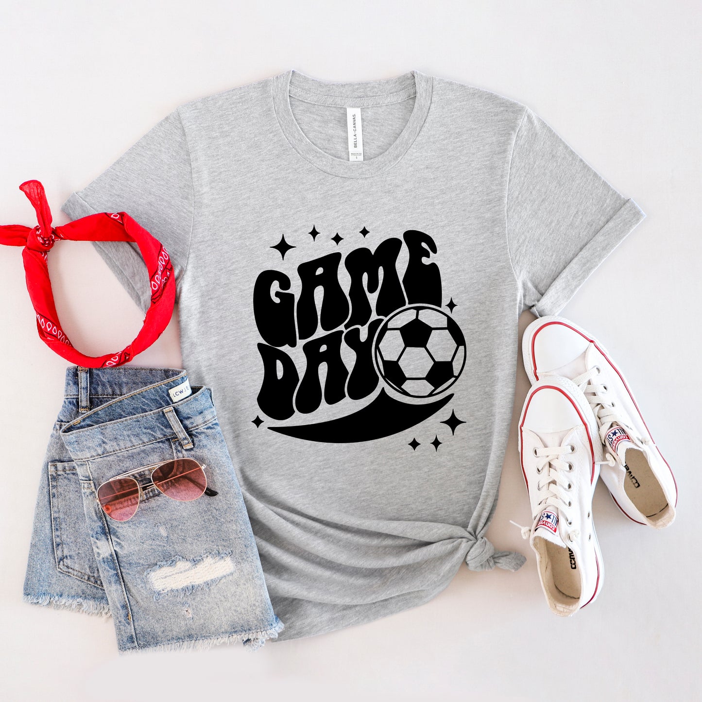 Soccer Game Day Sparkle | Short Sleeve Graphic Tee