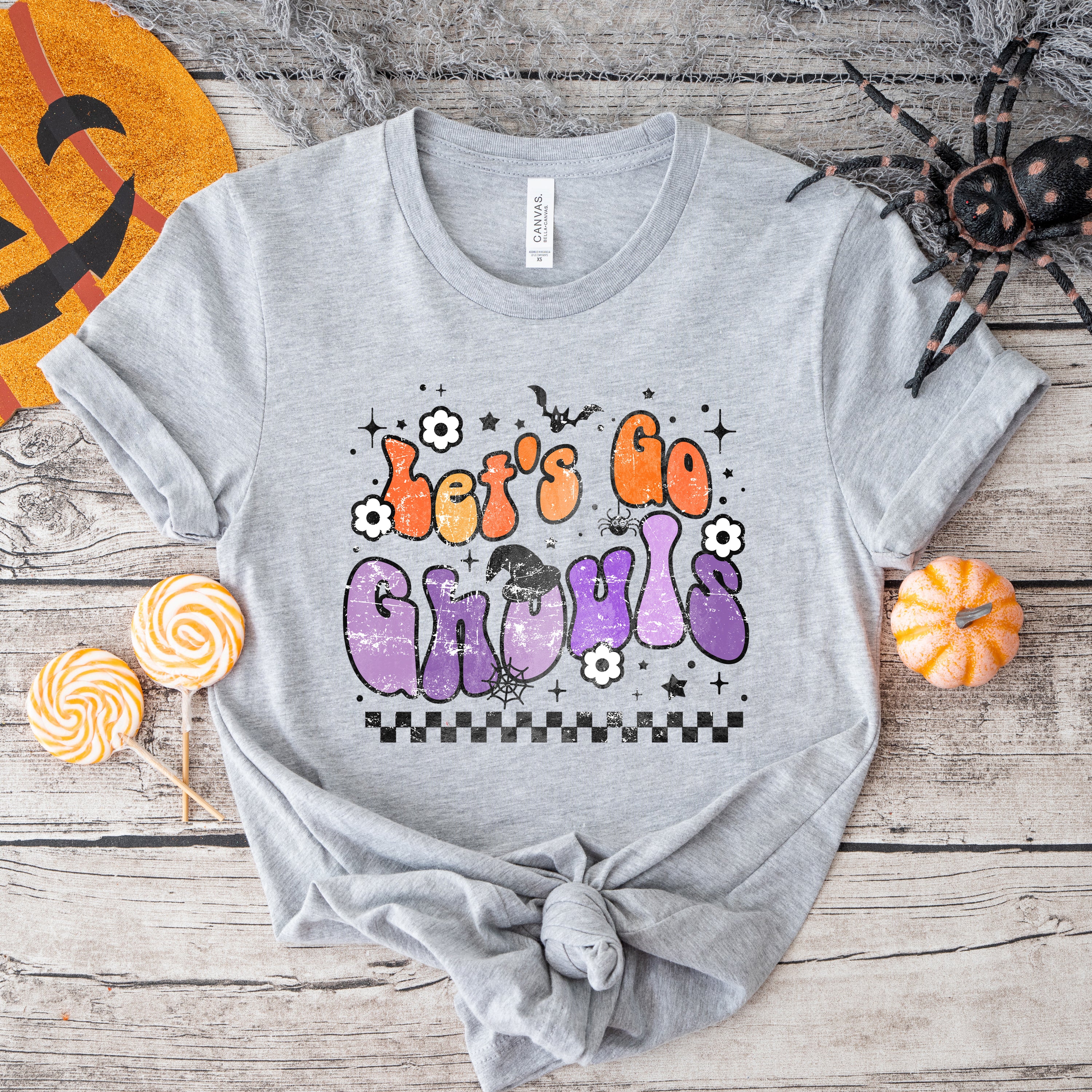 Let's Go Ghouls Flowers | Short Sleeve Graphic Tee