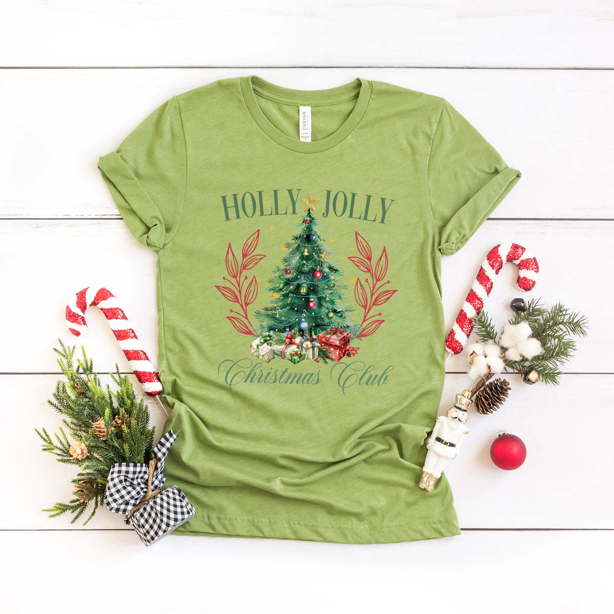 Holly Jolly Christmas Club | Short Sleeve Crew Neck