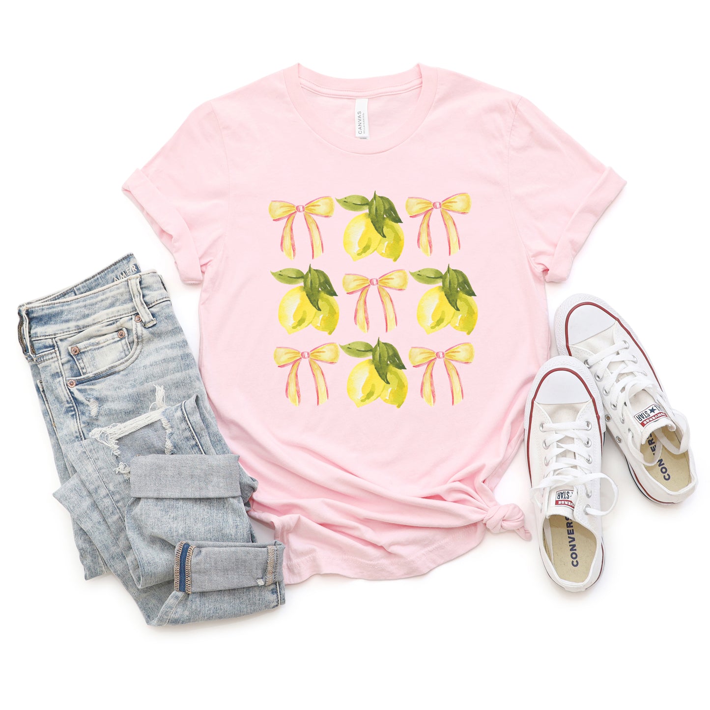 Coquette Lemon Bow Chart | Short Sleeve Graphic Tee