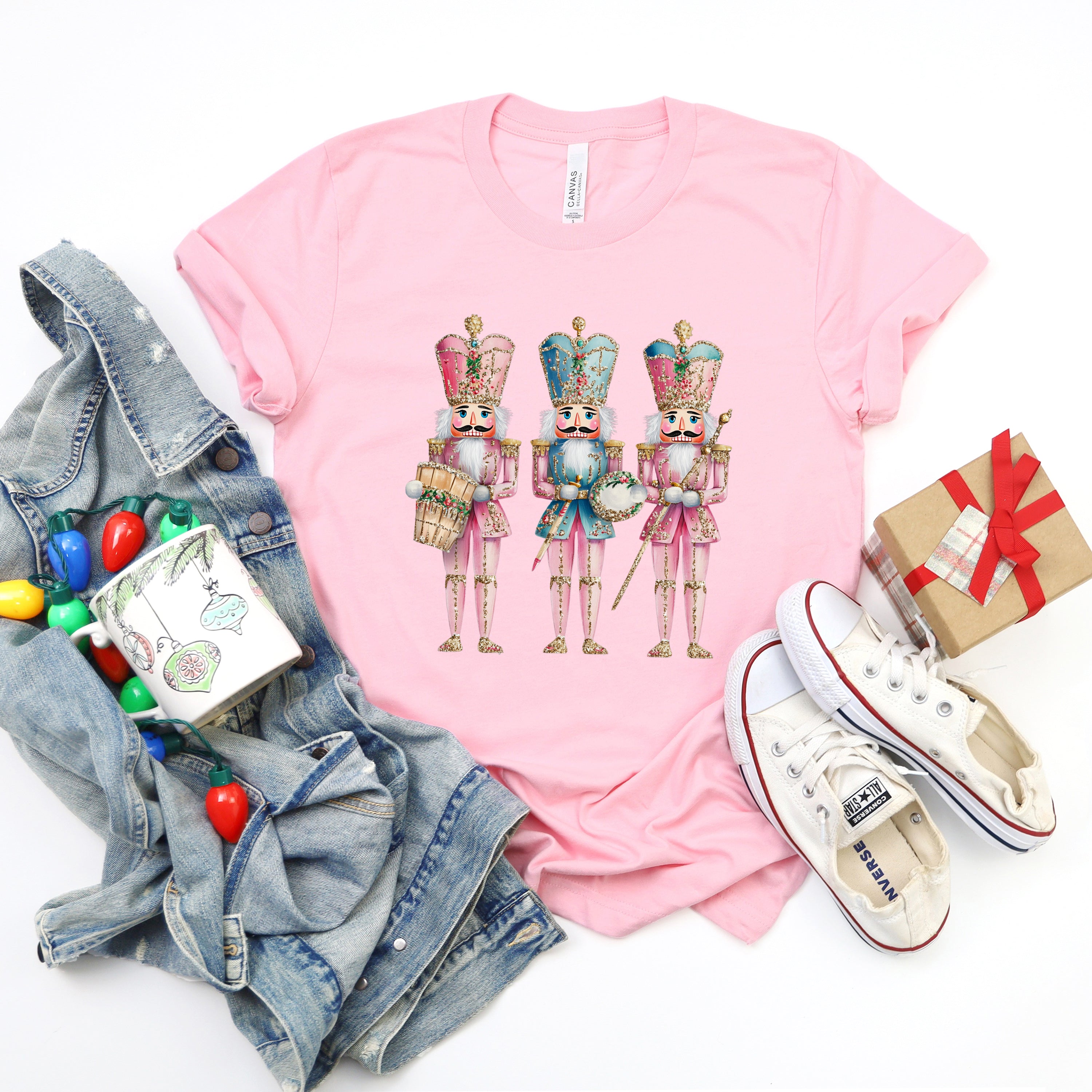 Nutcracker Pink | Short Sleeve Crewneck