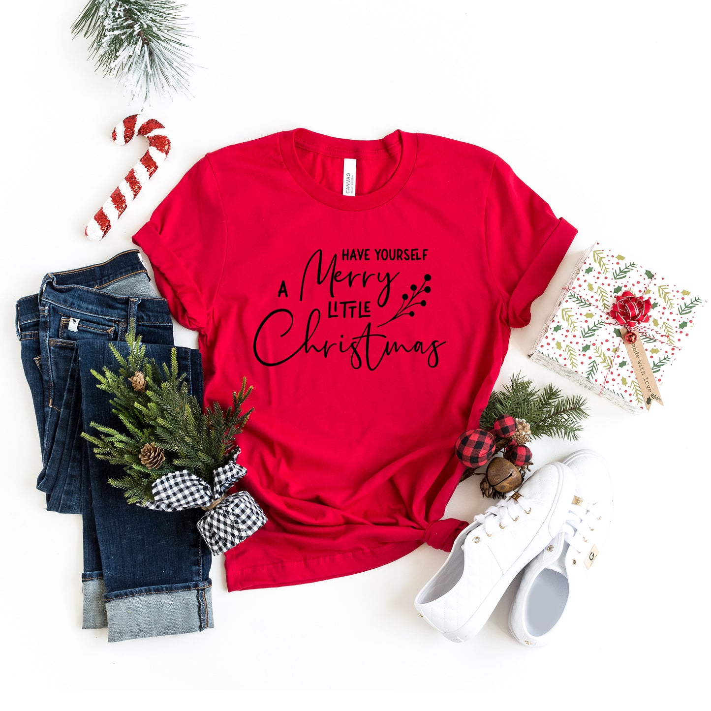 Have Yourself A Merry Little Christmas Berries | Short Sleeve Graphic Tee
