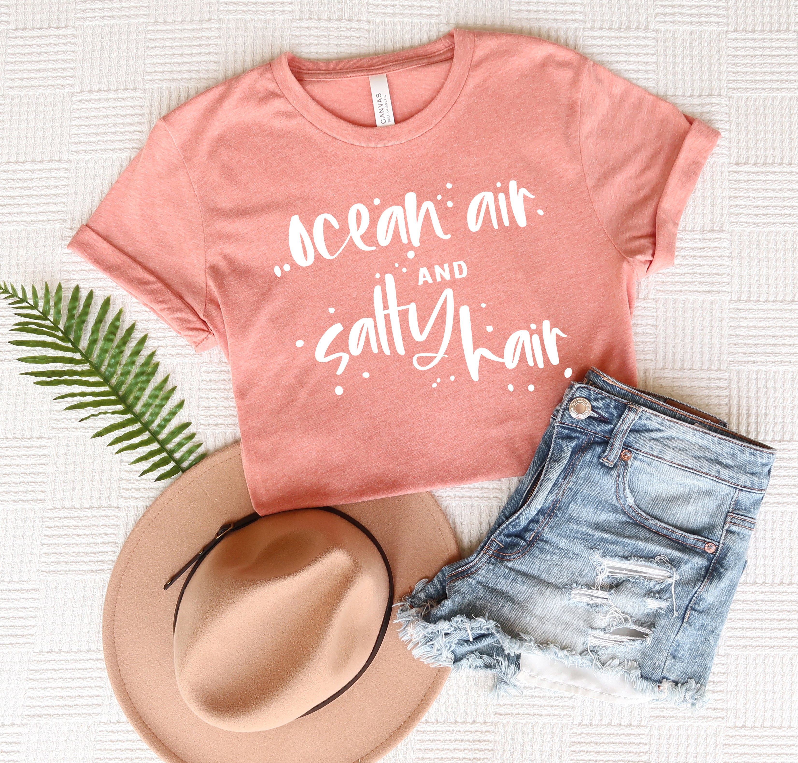 Ocean Air And Salty Hair | Short Sleeve Crew Neck