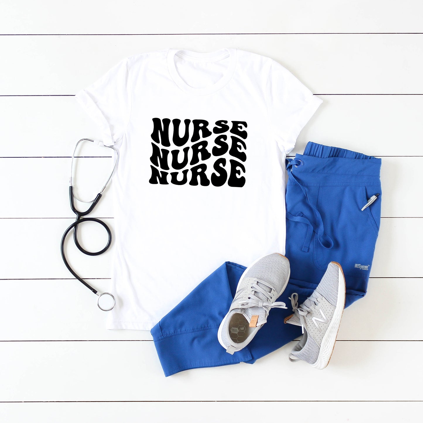 Nurse Stacked | Short Sleeve Graphic Tee