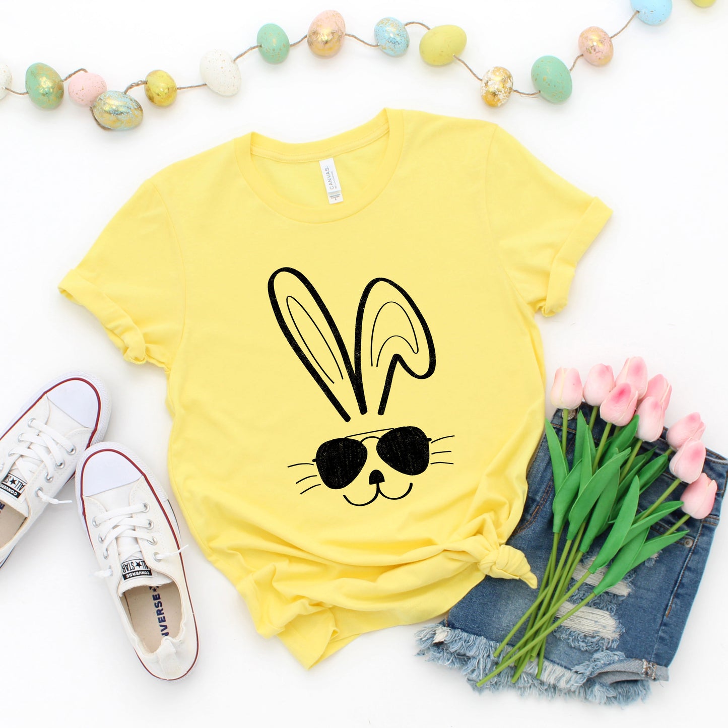 Sunglasses Bunny | Short Sleeve Graphic Tee