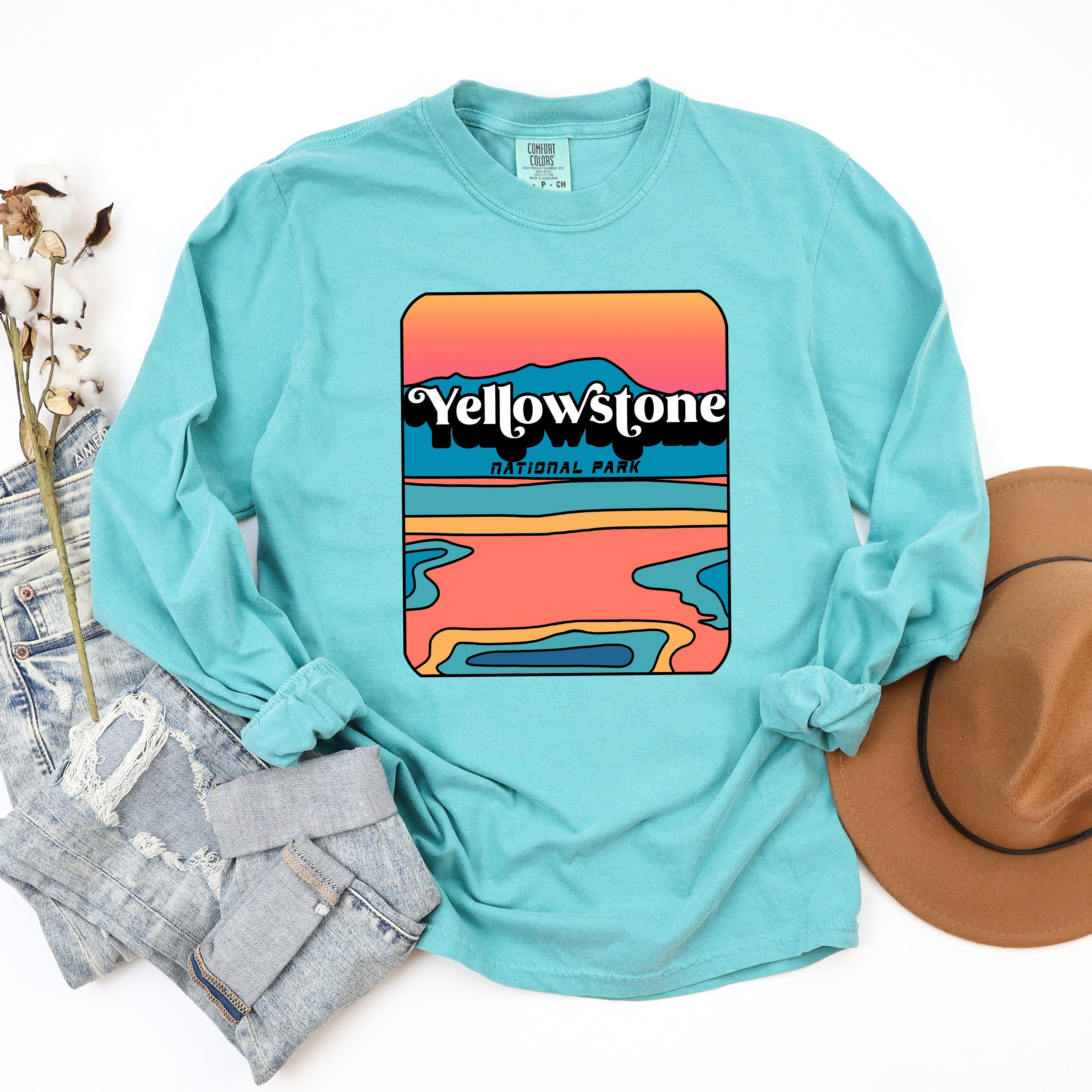 Vintage Yellowstone | Garment Dyed Long Sleeve