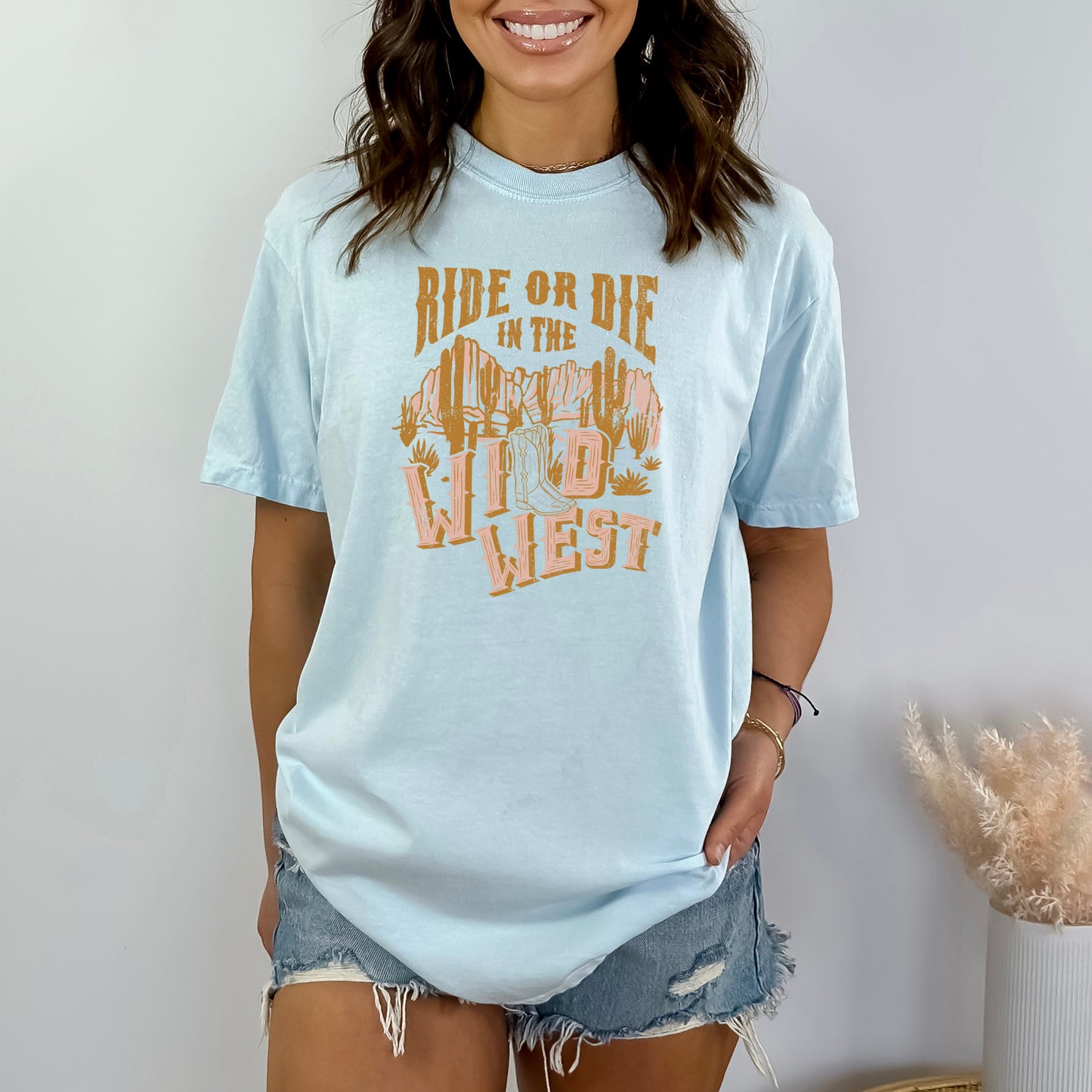 Ride Or Die Wild West | Garment Dyed Short Sleeve Tee