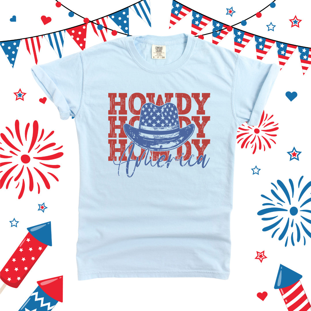 Howdy America | Garment Dyed Short Sleeve Tee