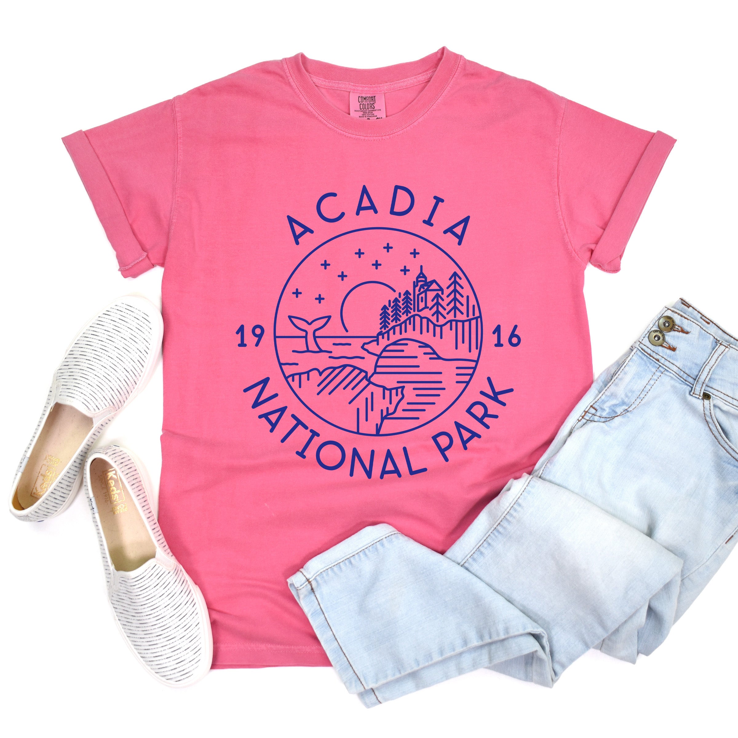 Acadia National Park | Garment Dyed Short Sleeve Tee