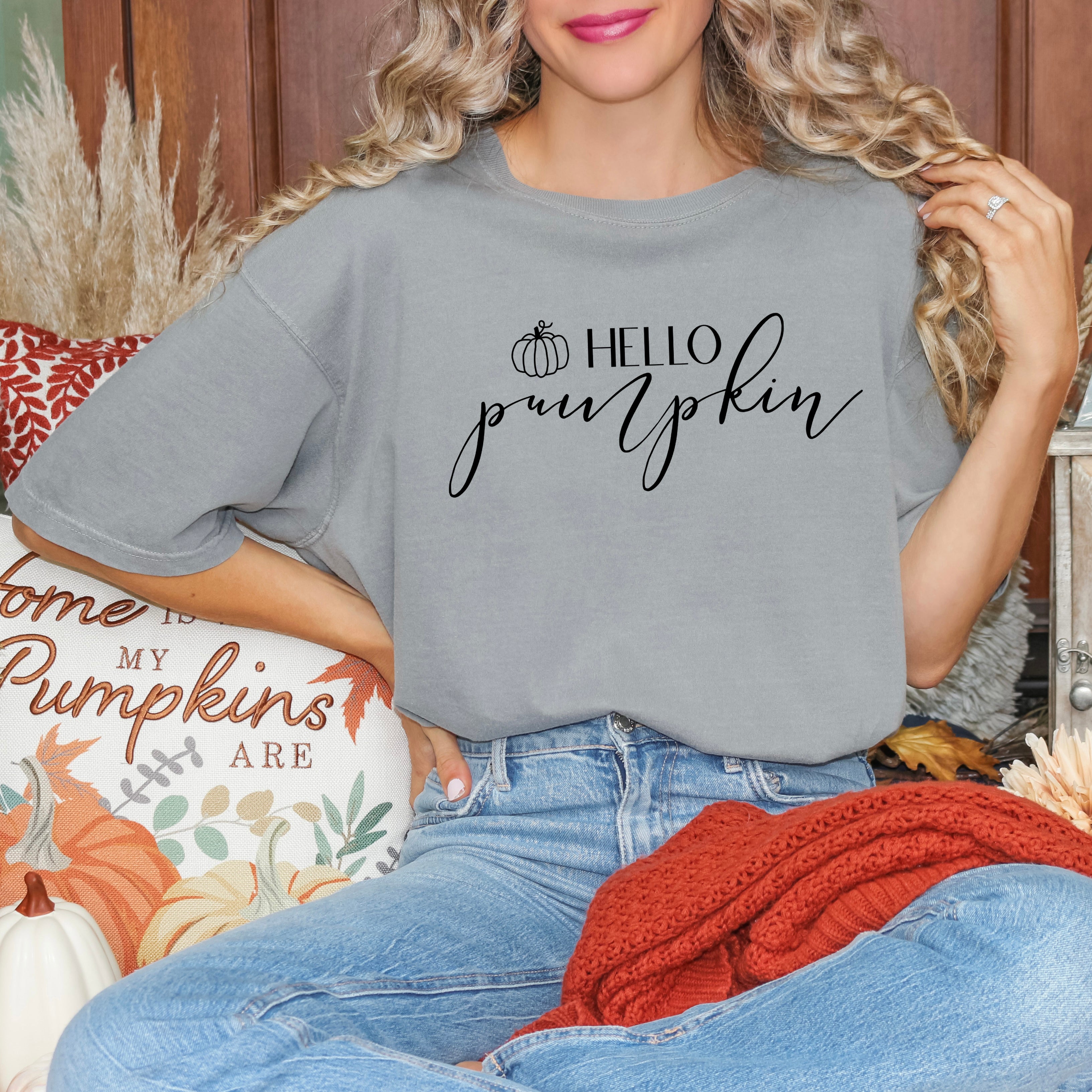 Hello Pumpkin | Garment Dyed Tee