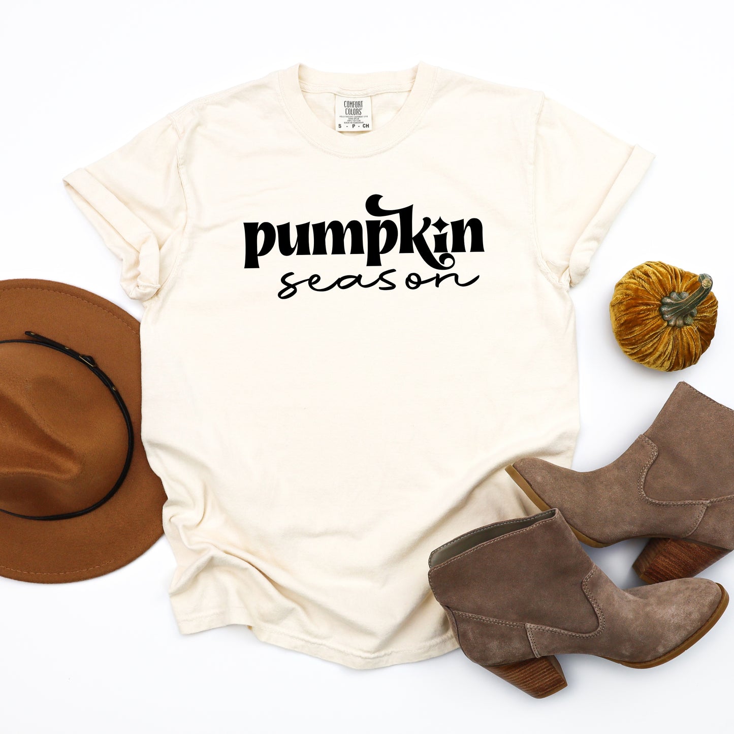 Pumpkin Season Cursive | Garment Dyed Tee