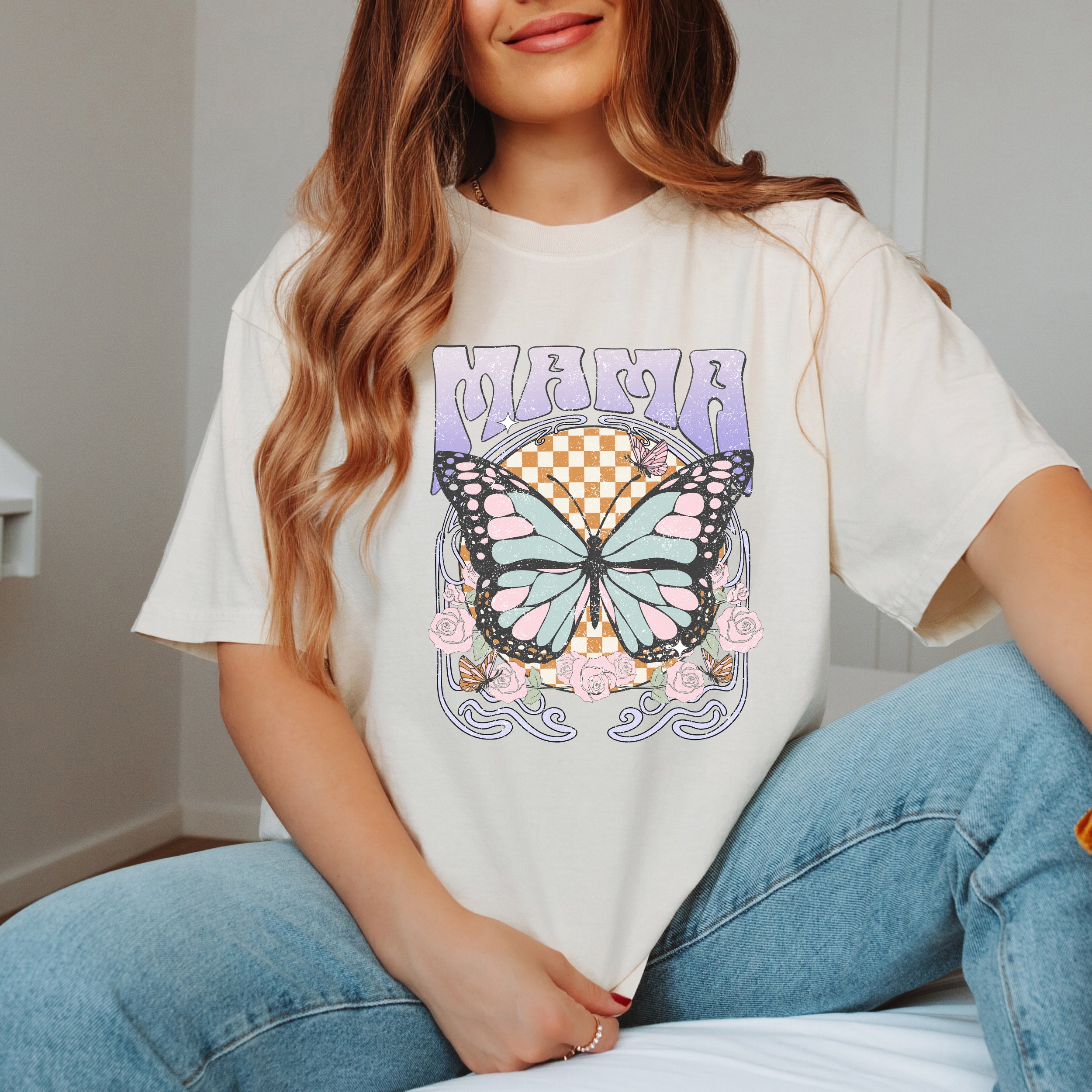 Mama Butterfly | Garment Dyed Tee