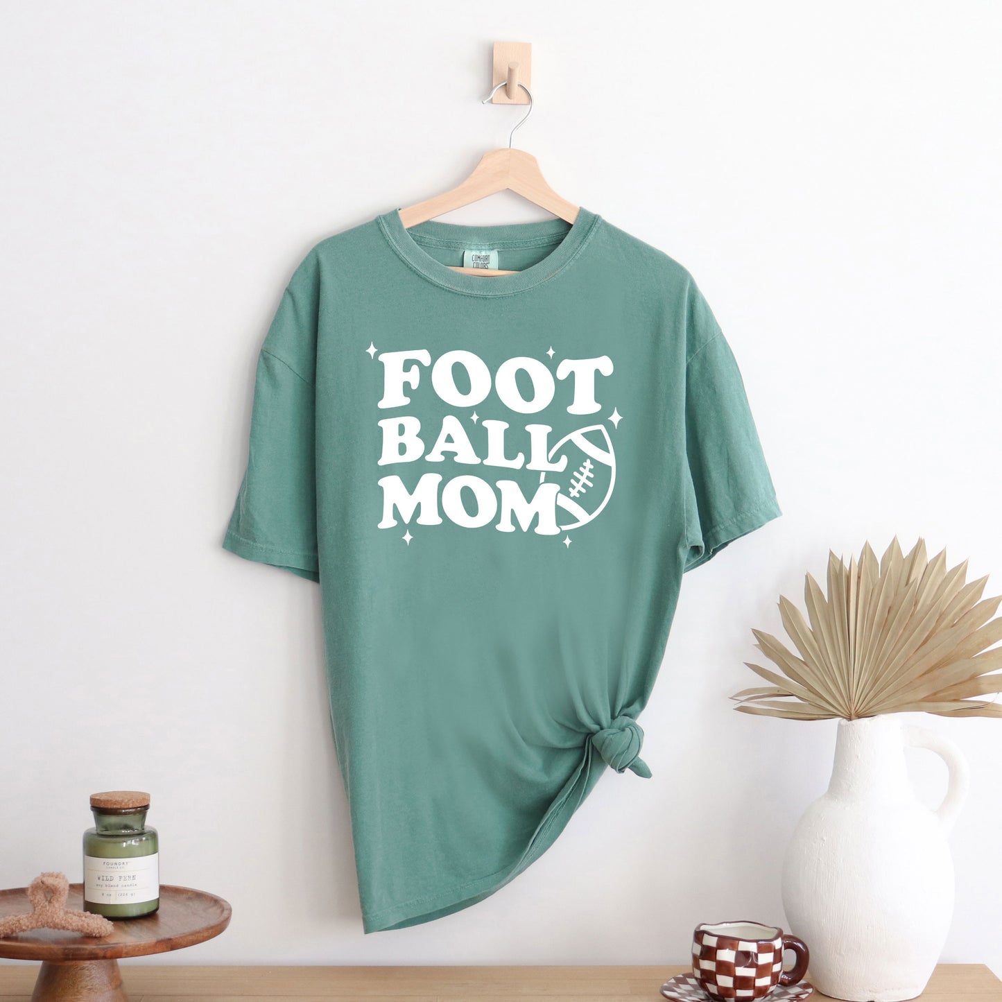 Football Mom Stars | Garment Dyed Short Sleeve Tee