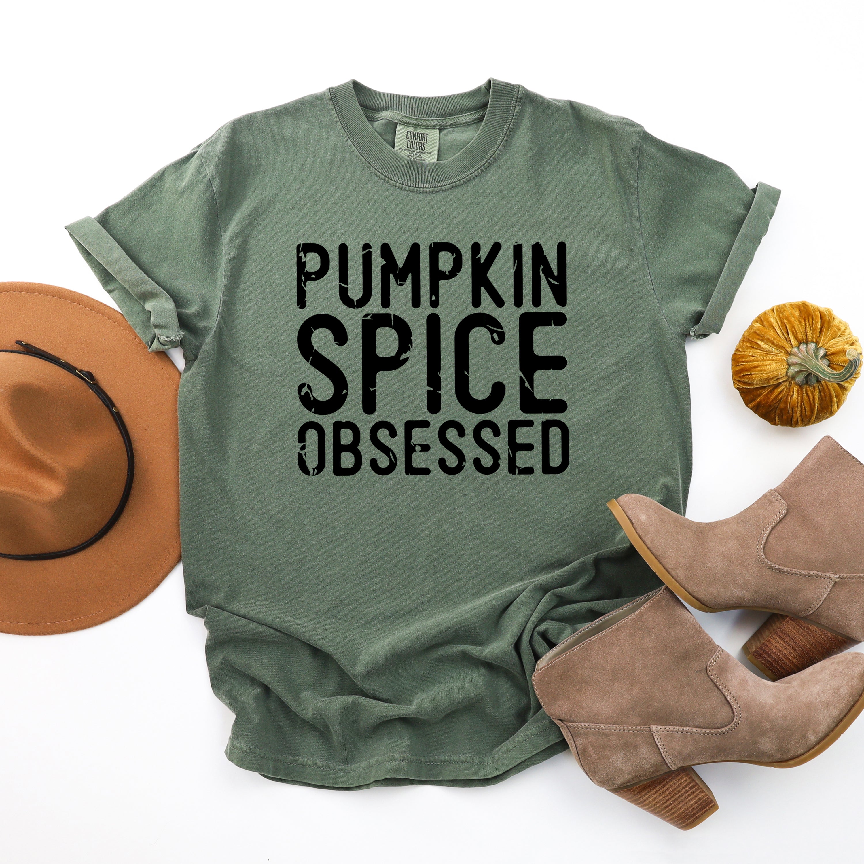Pumpkin Spice Obsessed | Garment Dyed Tee