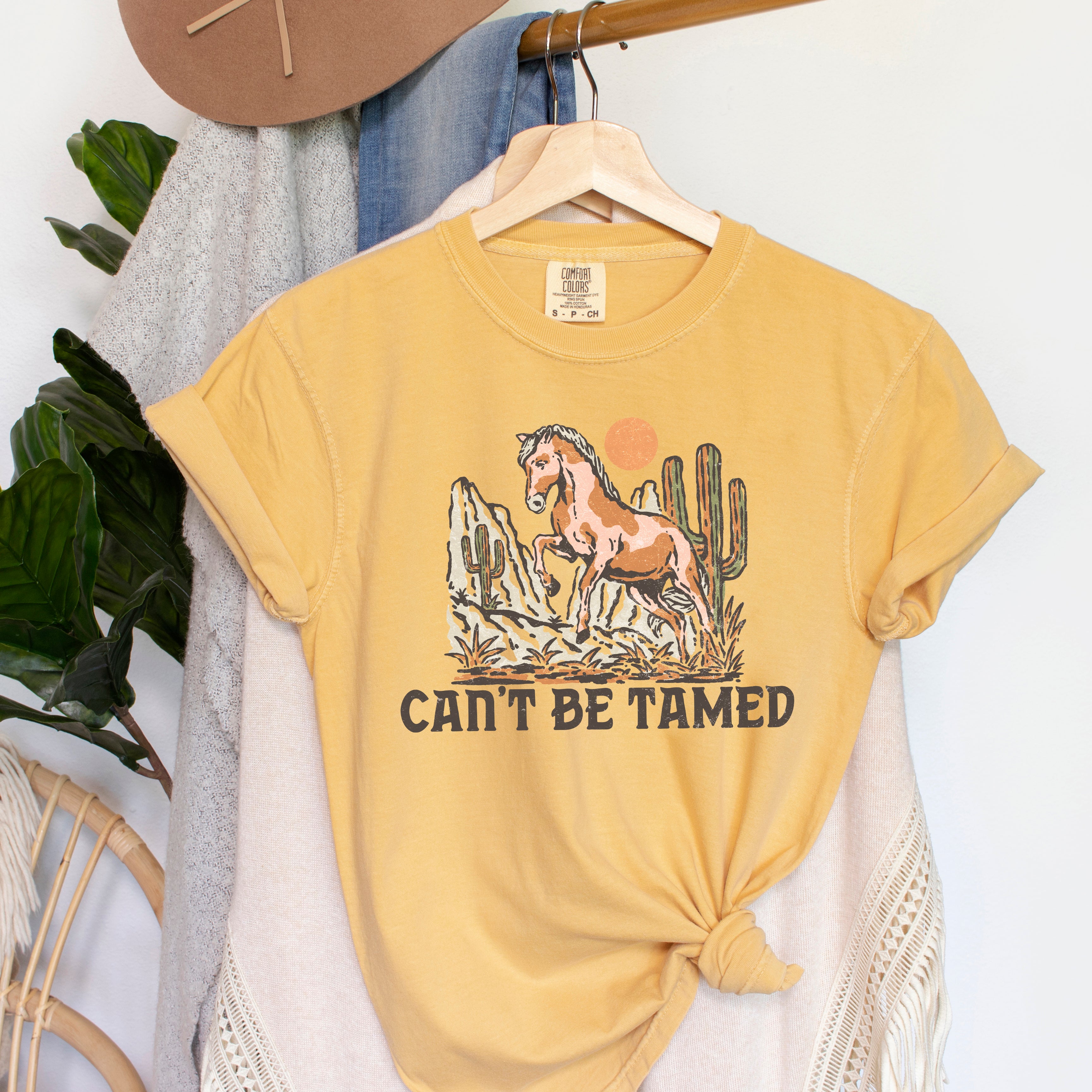 Can't Be Tamed Horse | Garment Dyed Short Sleeve Tee