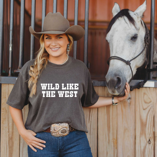 Wild Like The West | Garment Dyed Tee