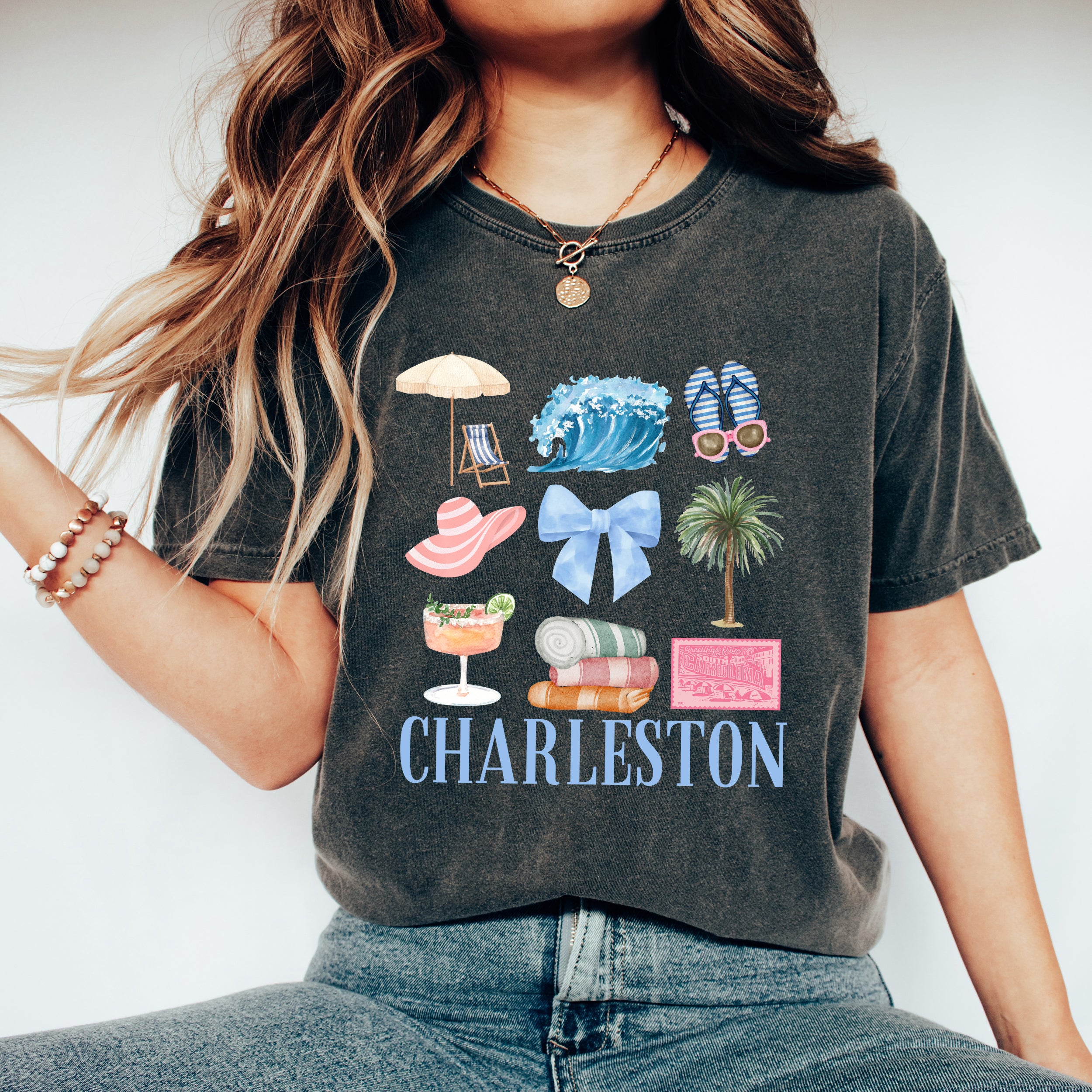Coquette Charleston Chart | Garment Dyed Tee