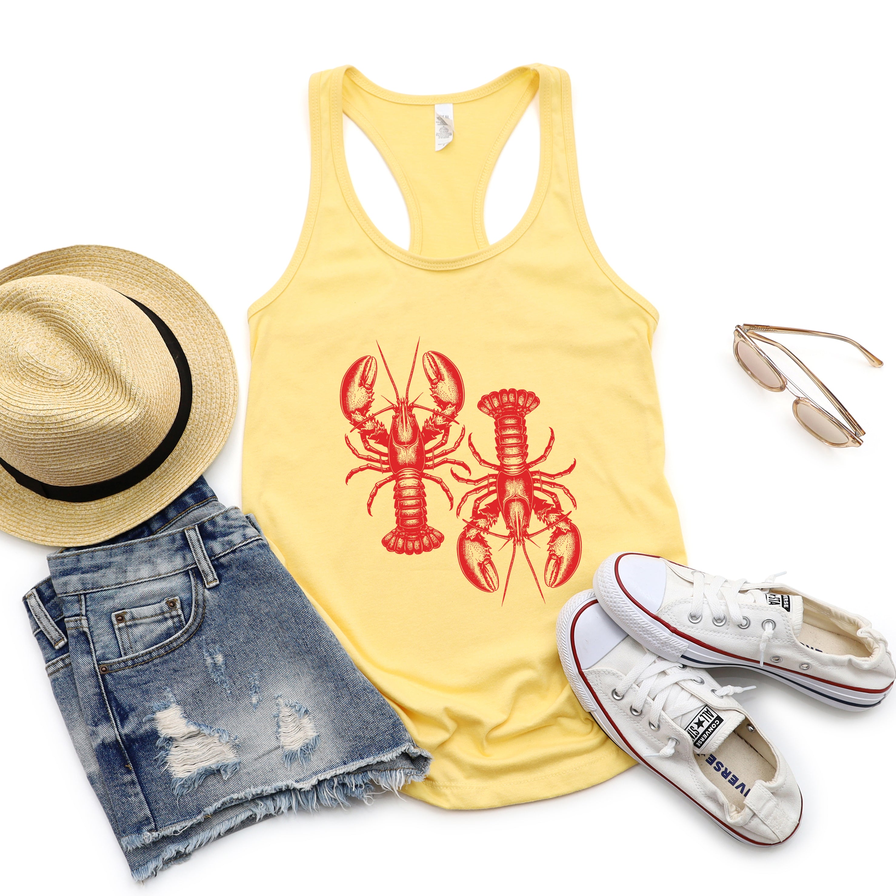 Two Lobsters | Racerback Tank