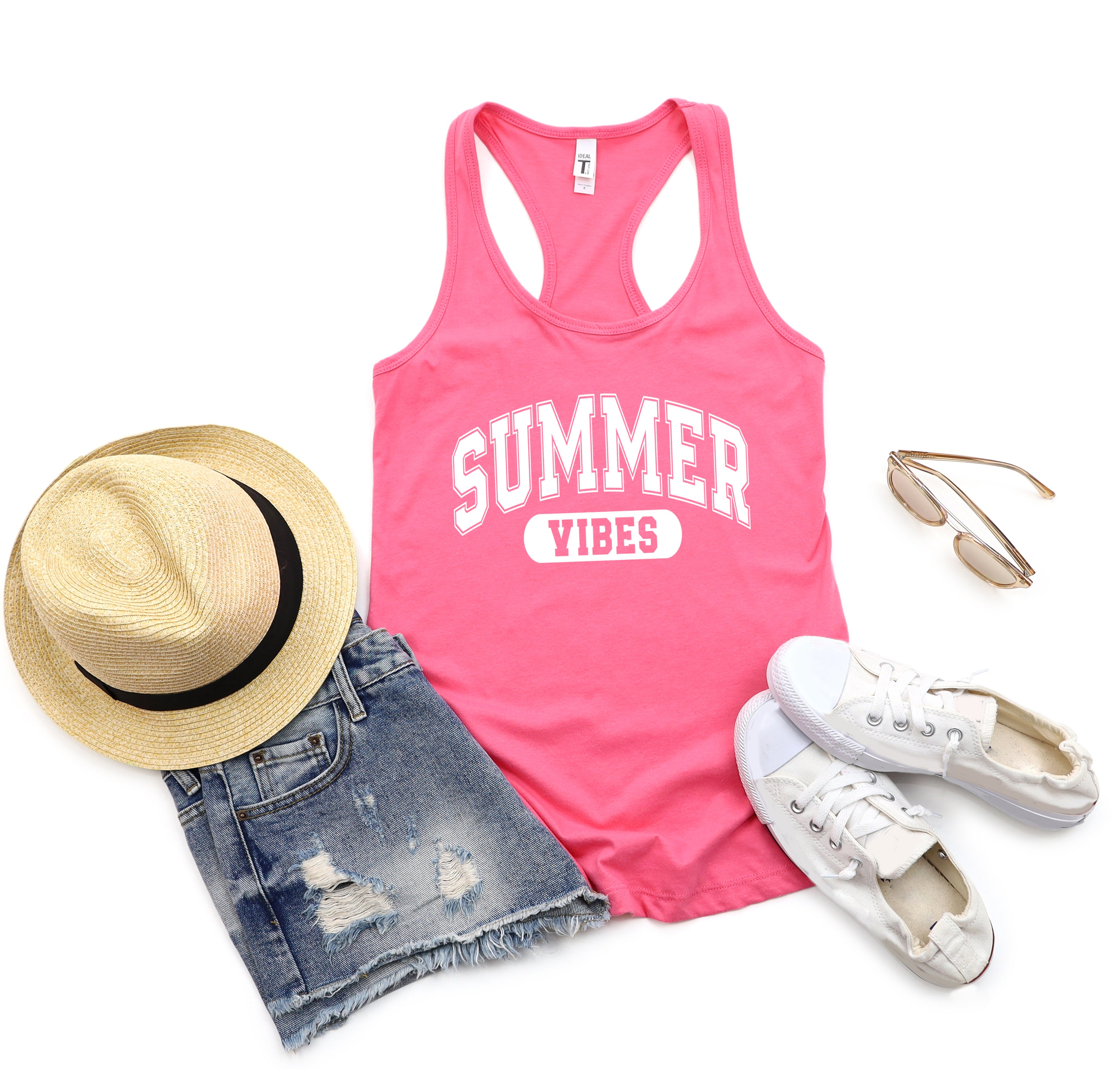 Varsity Summer Vibes | Racerback Tank