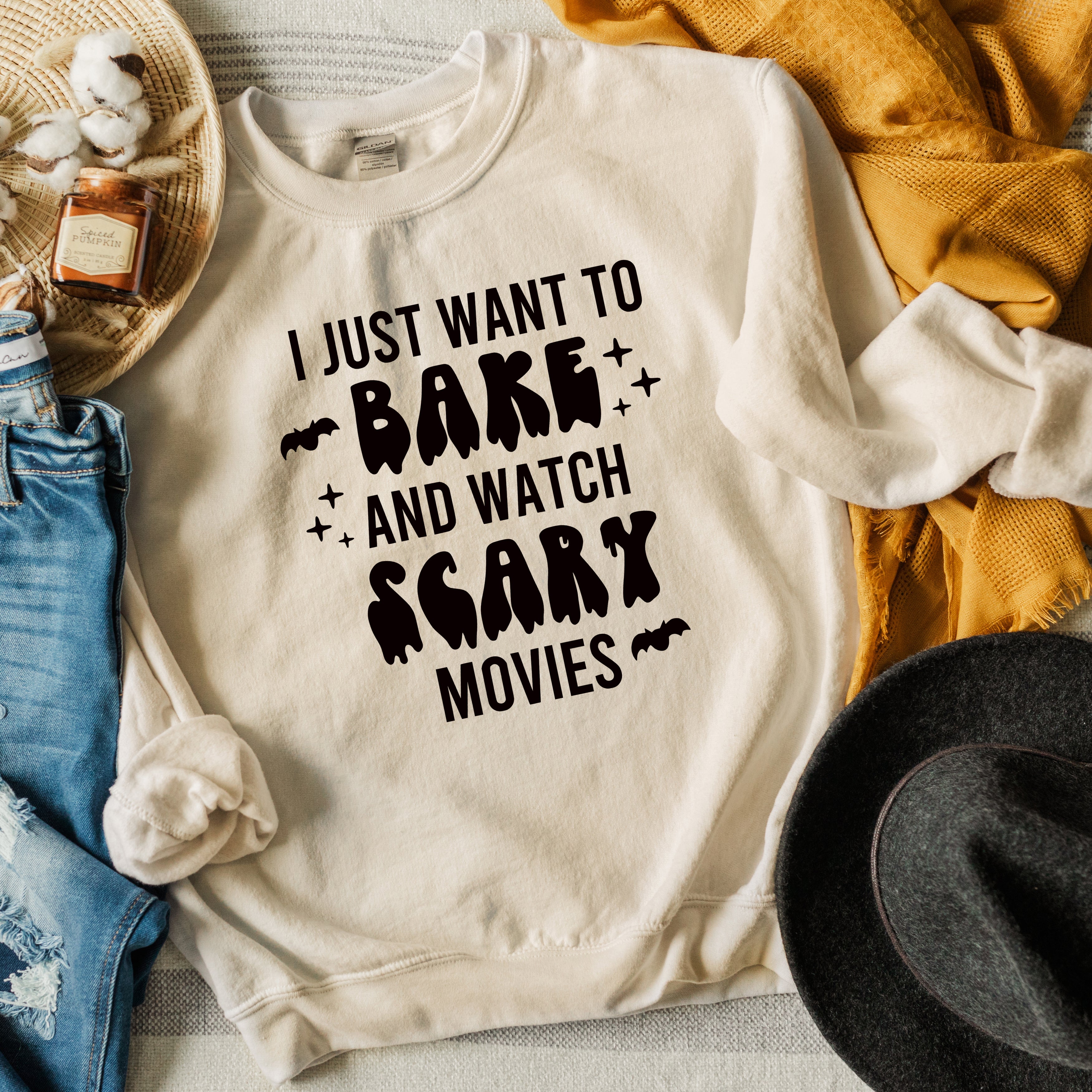 Bake And Watch Scary Movies | Sweatshirt