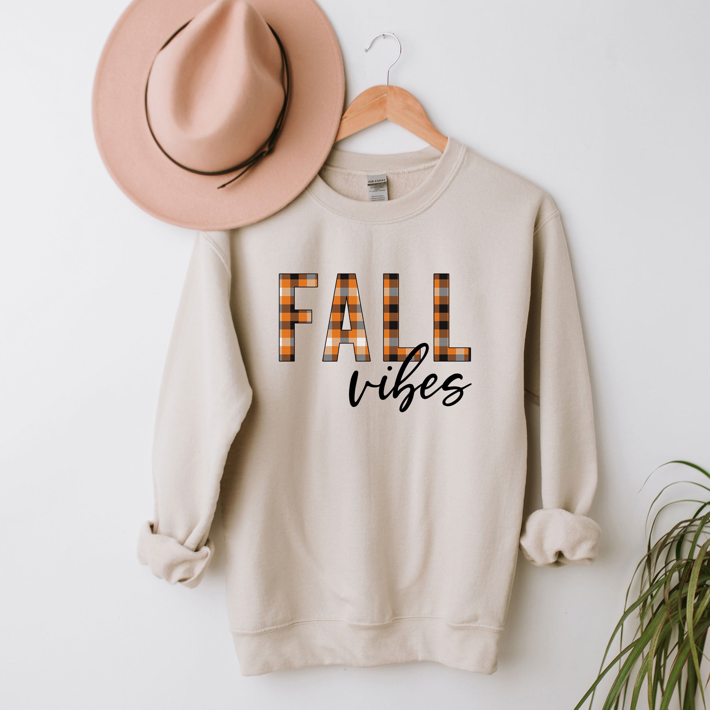 Fall Vibes Plaid | Sweatshirt