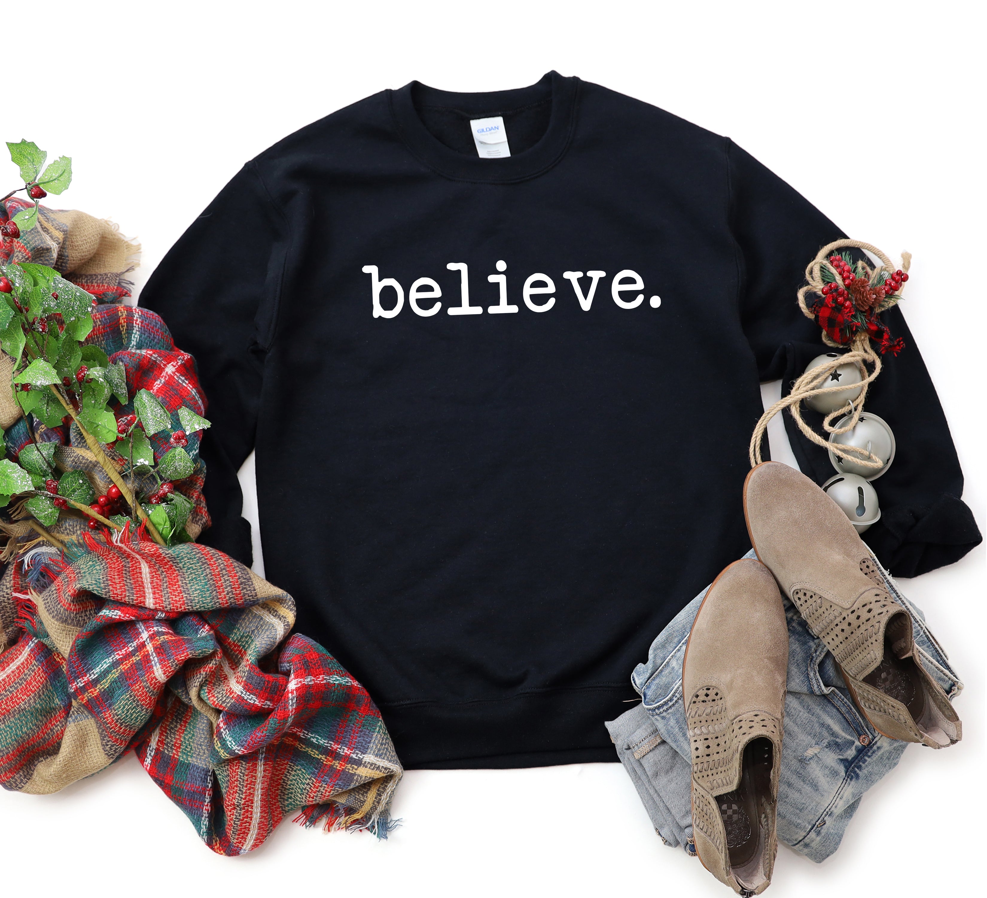 Believe Typewriter | Sweatshirt