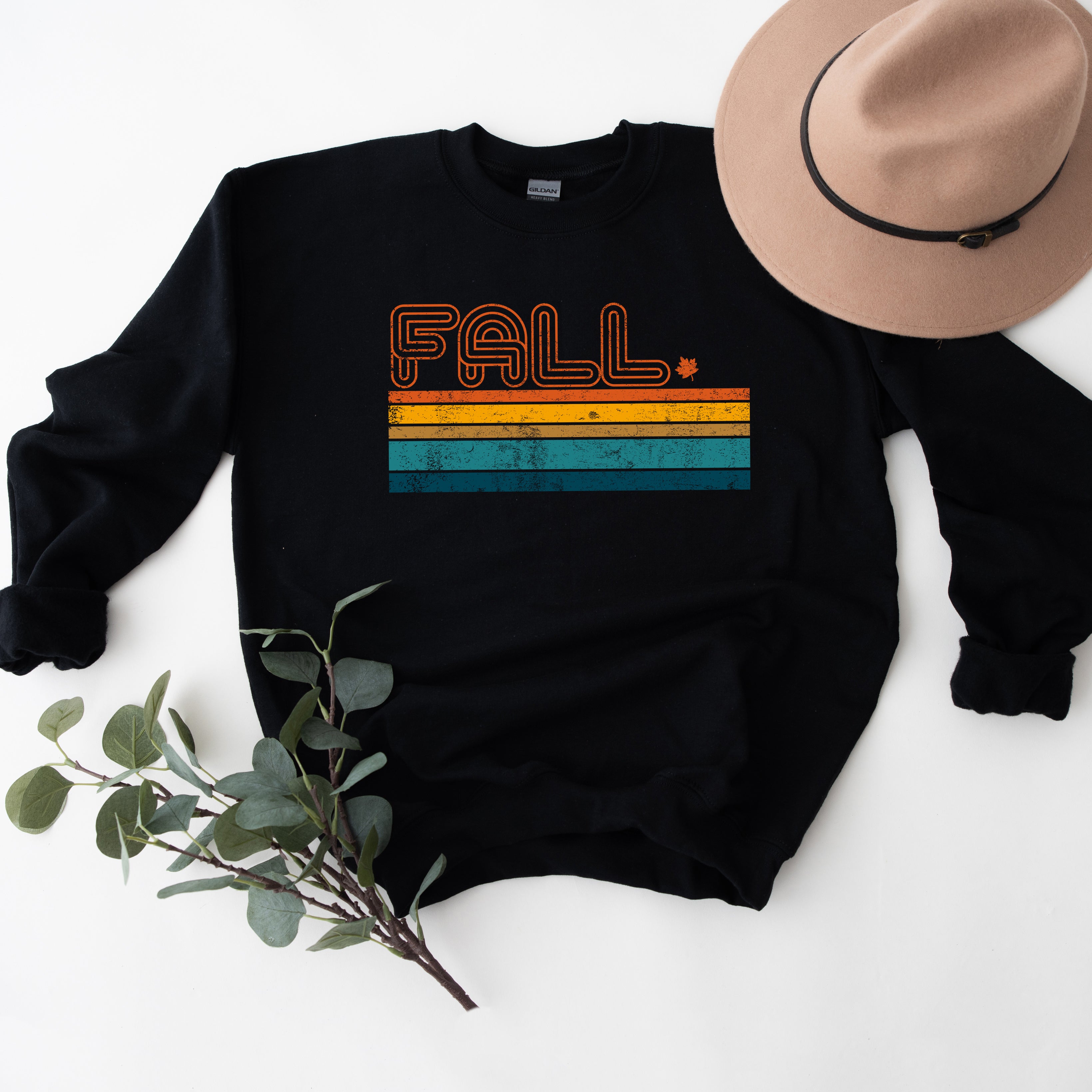 Retro Fall Stripes | Graphic Sweatshirt