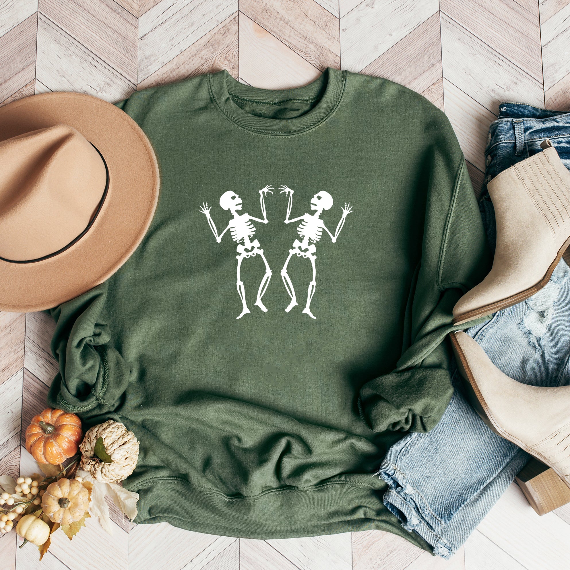 Two Dancing Skeletons | Sweatshirt