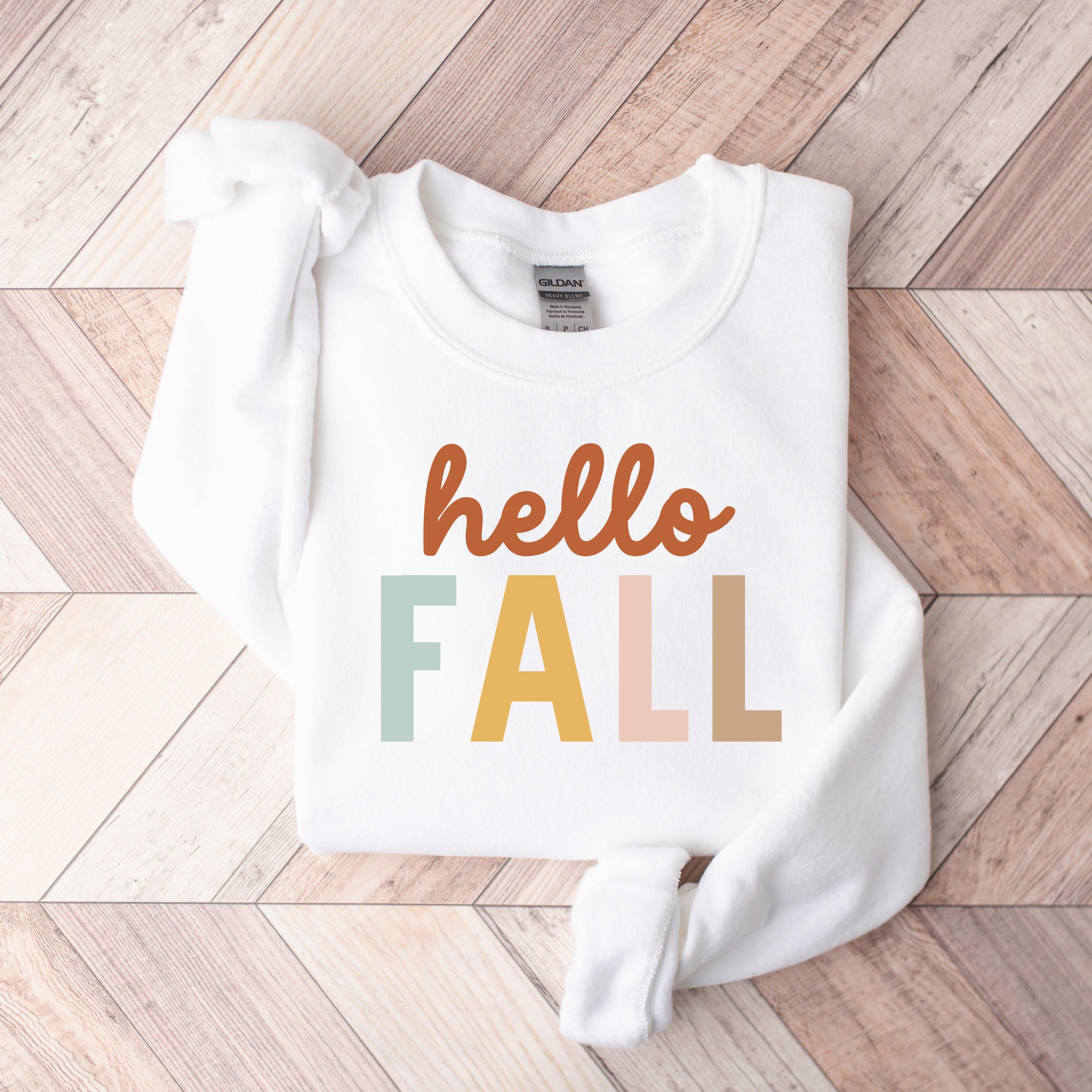Hello Fall Colorful | Sweatshirt