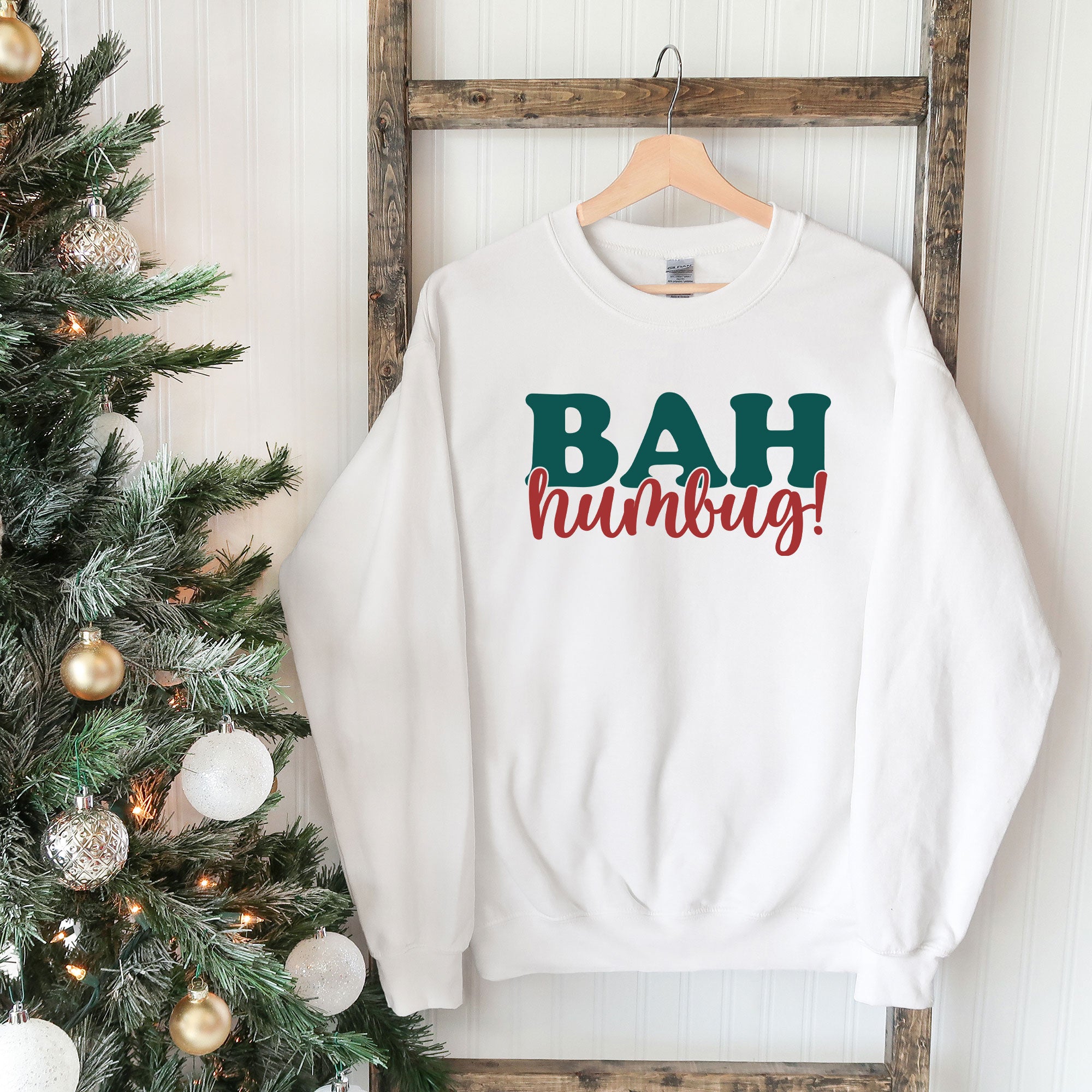 Bah Humbug Red And Green | Sweatshirt