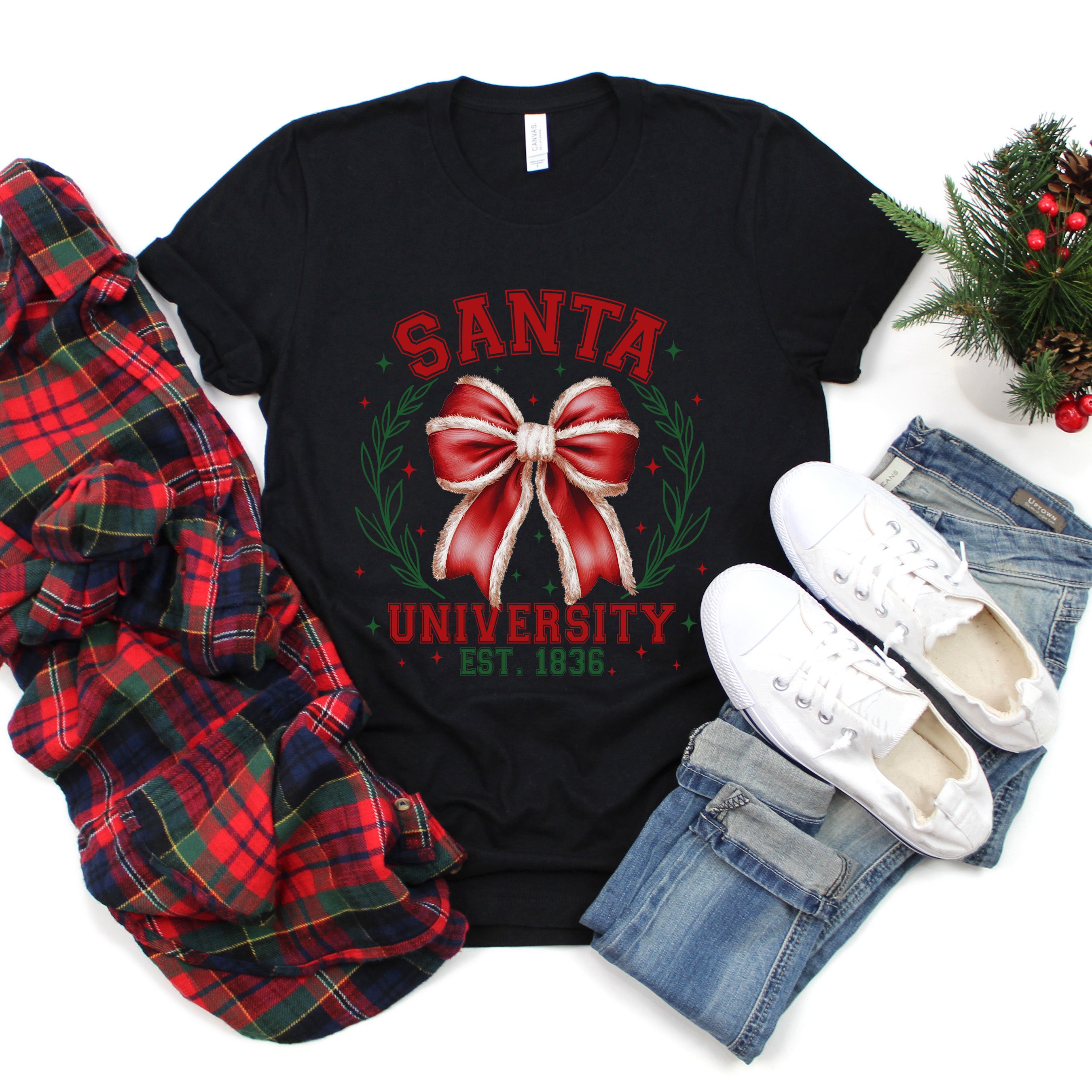 Santa Coquette | Short Sleeve Crewneck