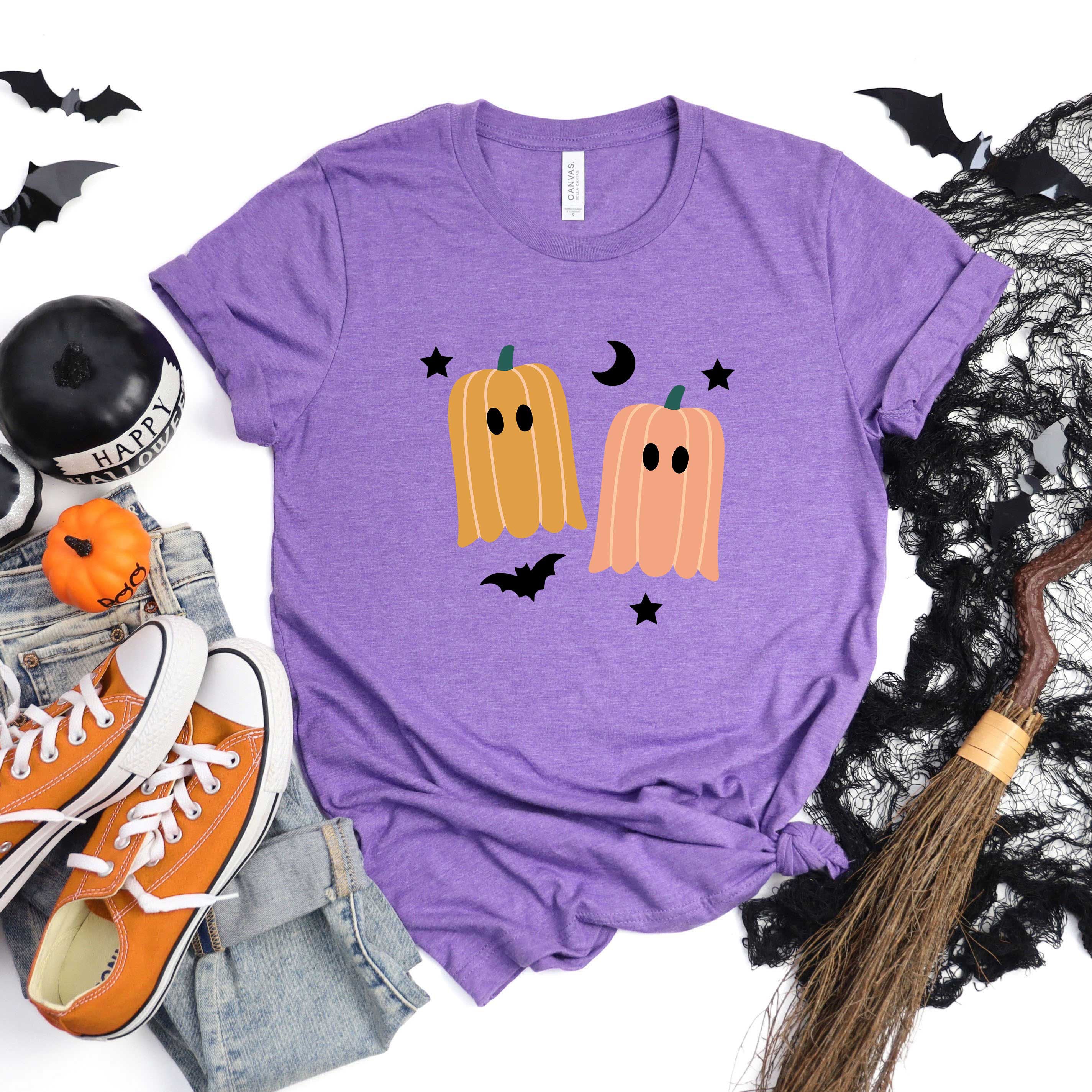 Pumpkin Ghost | Short Sleeve Graphic Tee