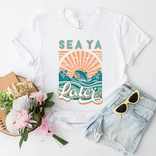 Sea Ya Later |Short Sleeve Crew Neck