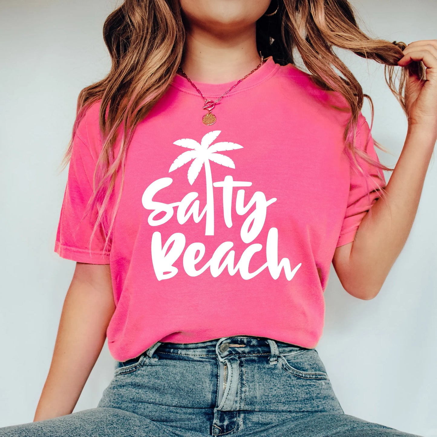Salty Beach | Garment Dyed Short Sleeve Tee