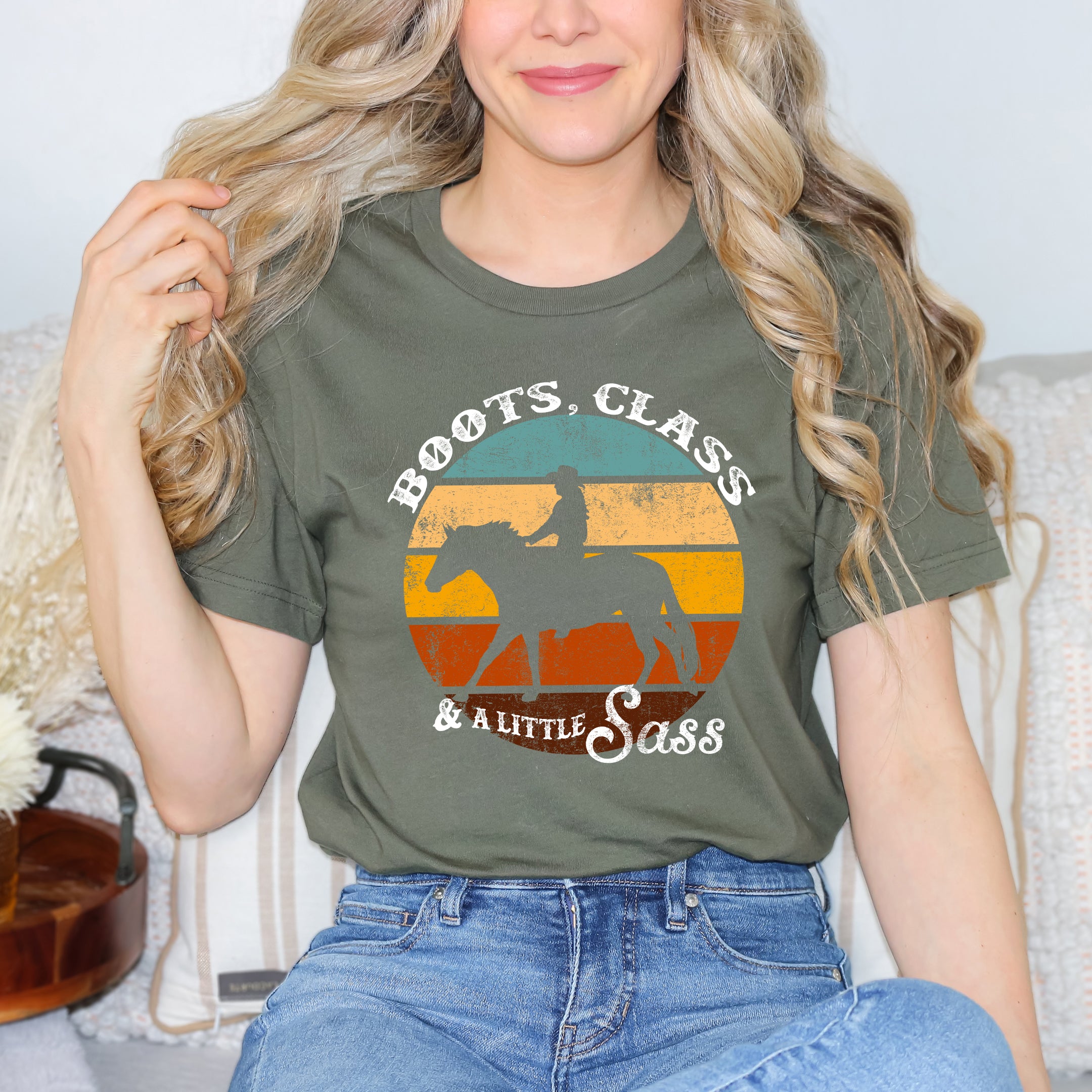Boots Class And A Little Sass | Short Sleeve Graphic Tee