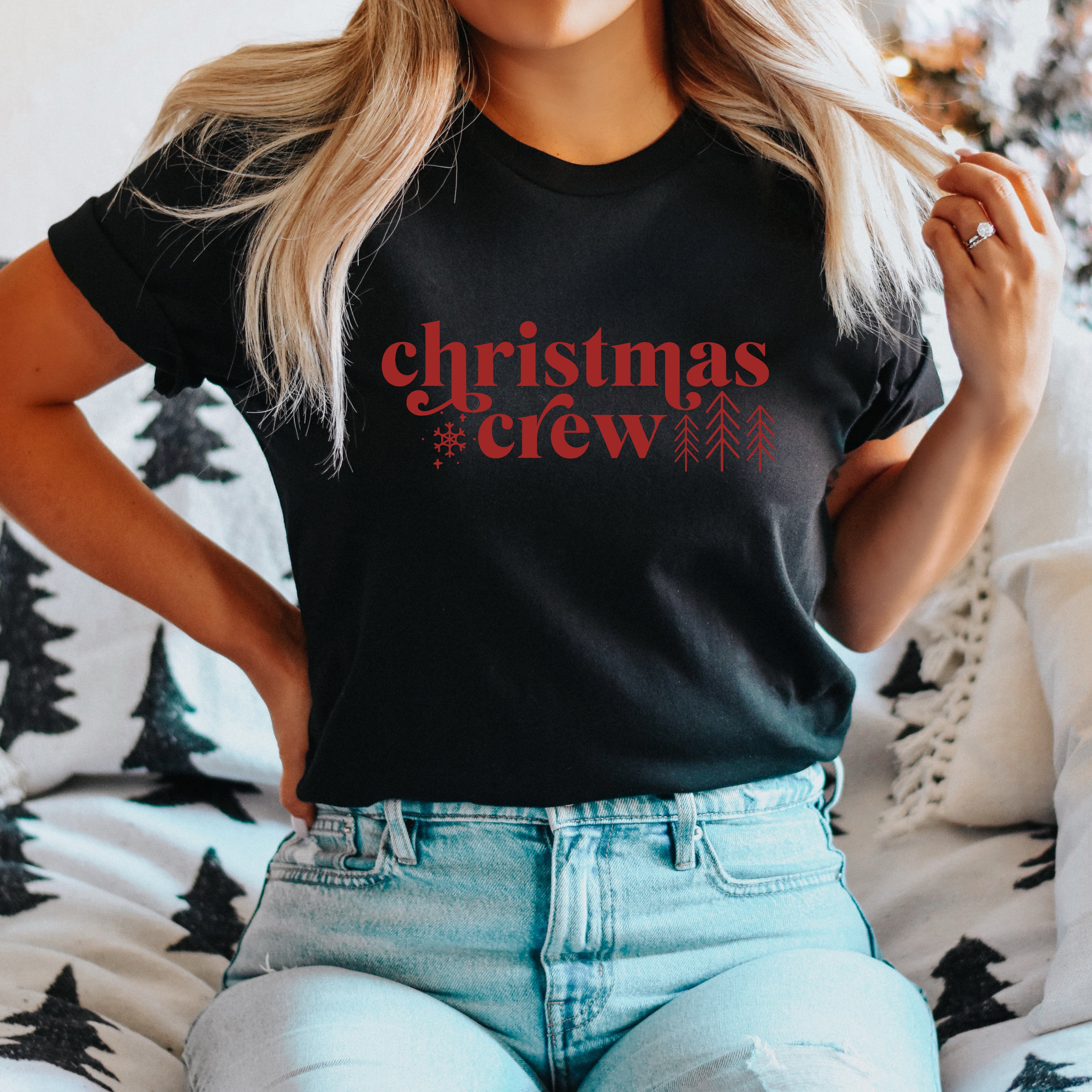 Christmas Crew Snowflake | Short Sleeve Graphic Tee