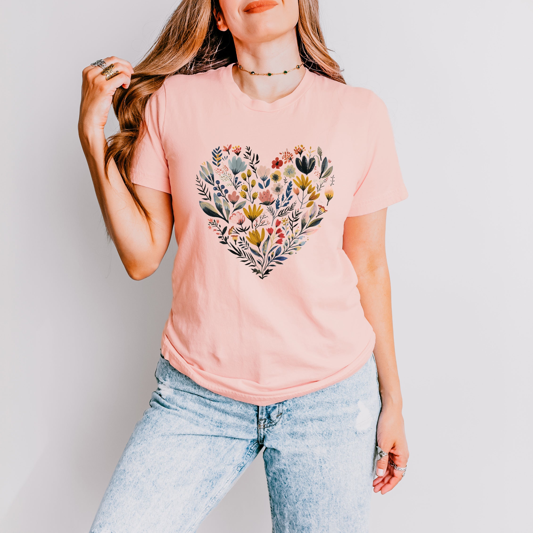 Heart Floral | Short Sleeve Graphic Tee